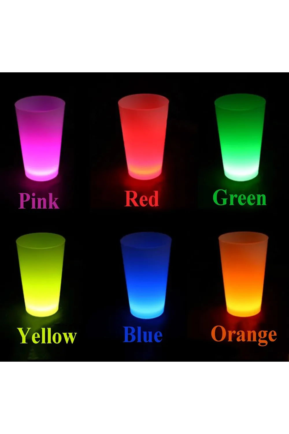Neon Parti Glow Bardak 1.5 oz Karışık Renk 1 Adet Tekli