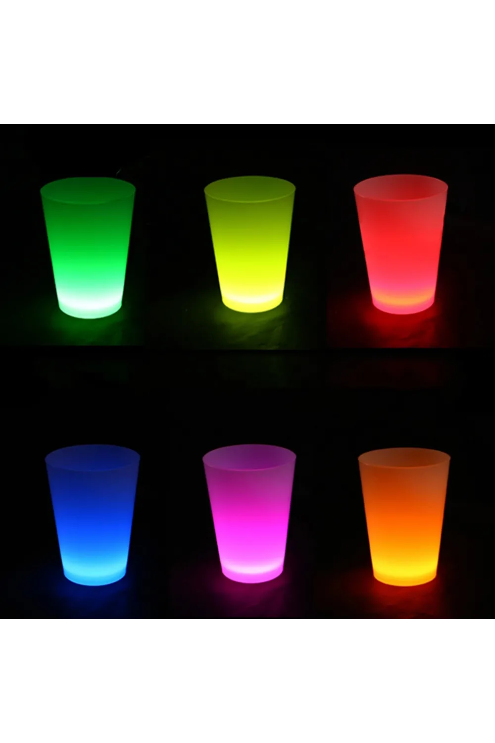 Neon Parti Glow Bardak 1.5 oz Karışık Renk 1 Adet Tekli