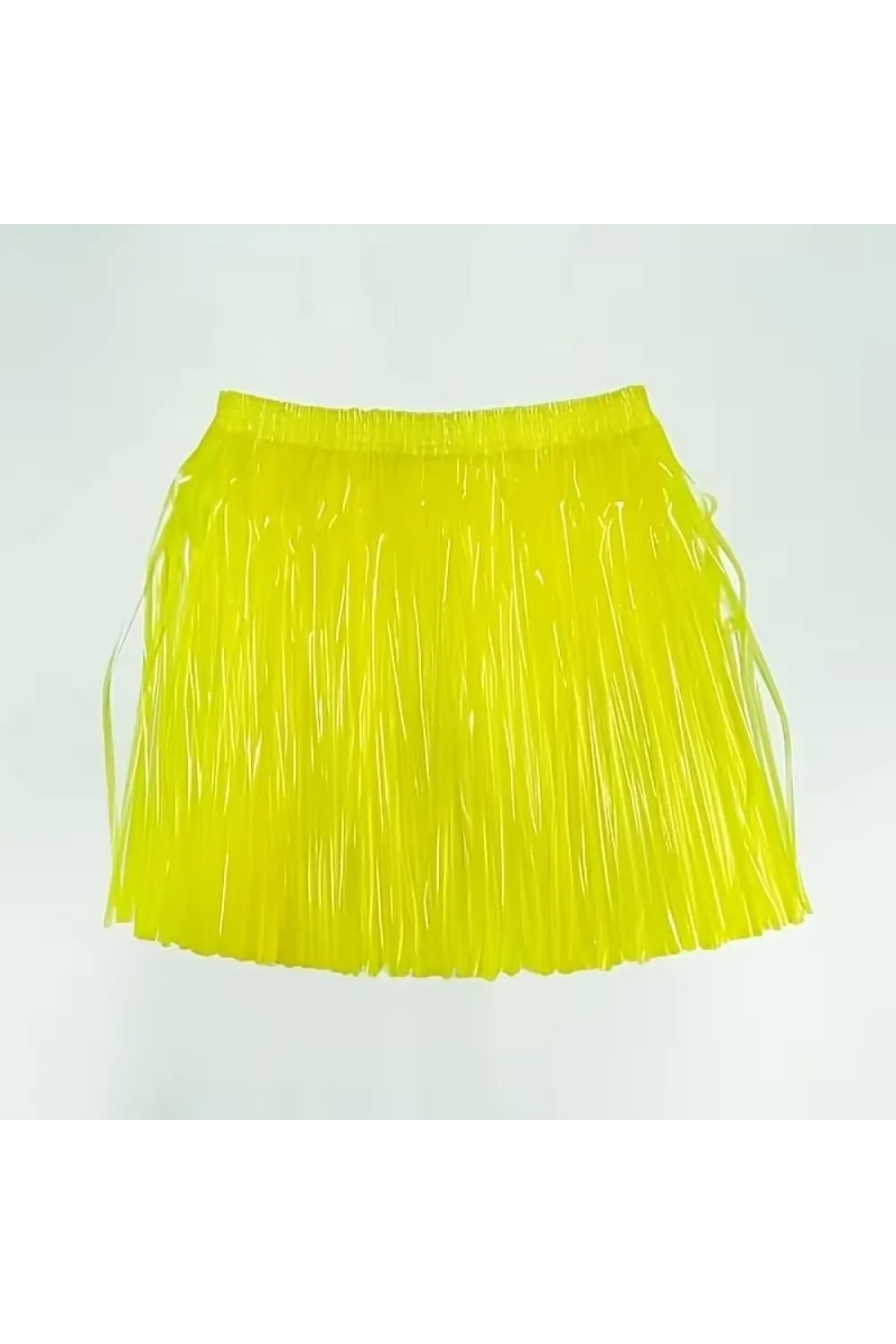 Neon Sarı Hawaii Parti Eteği 40 Cm