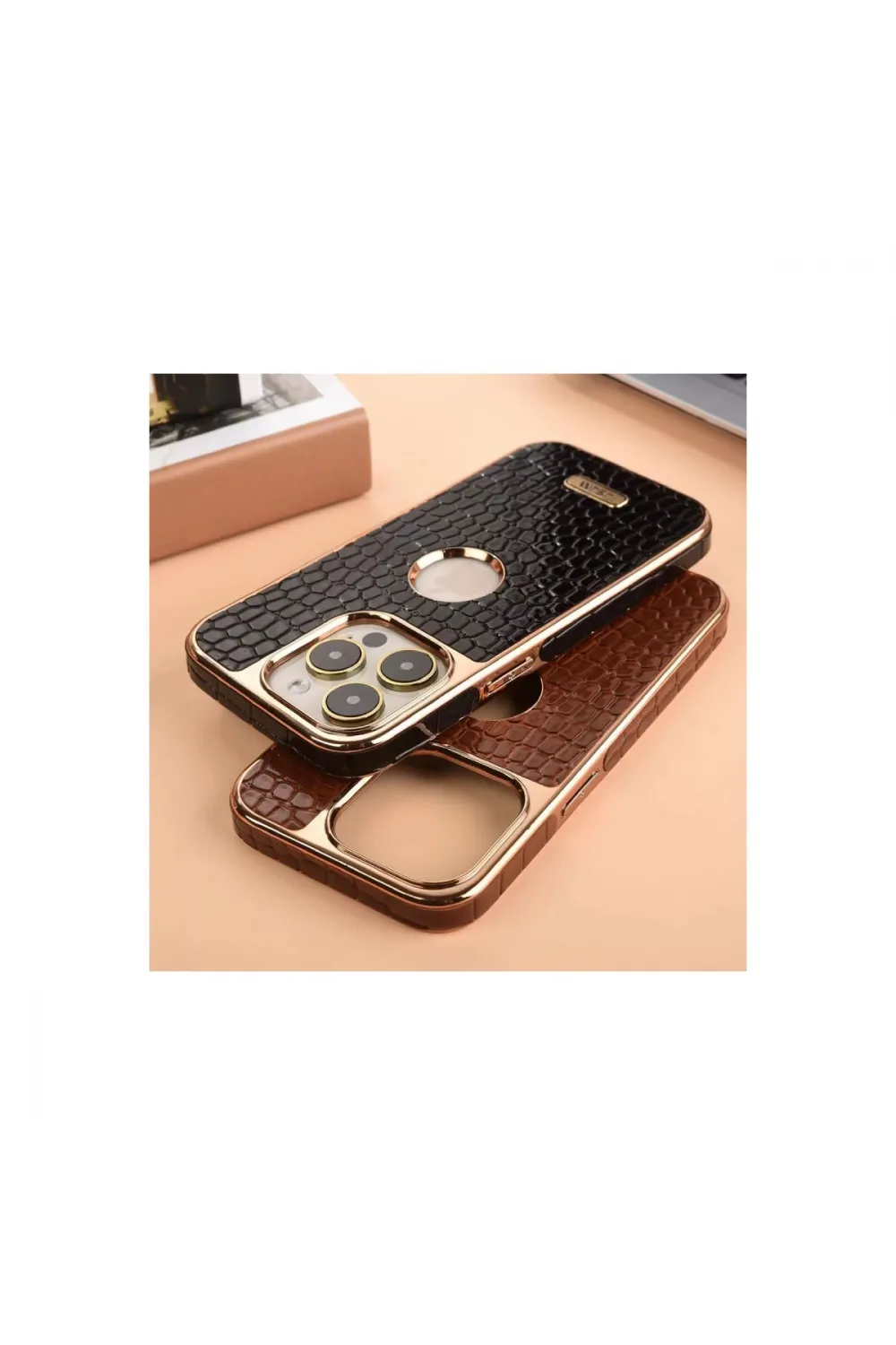 Newface Apple İphone 13 Pro Max Kılıf Snake Kapak - Siyah