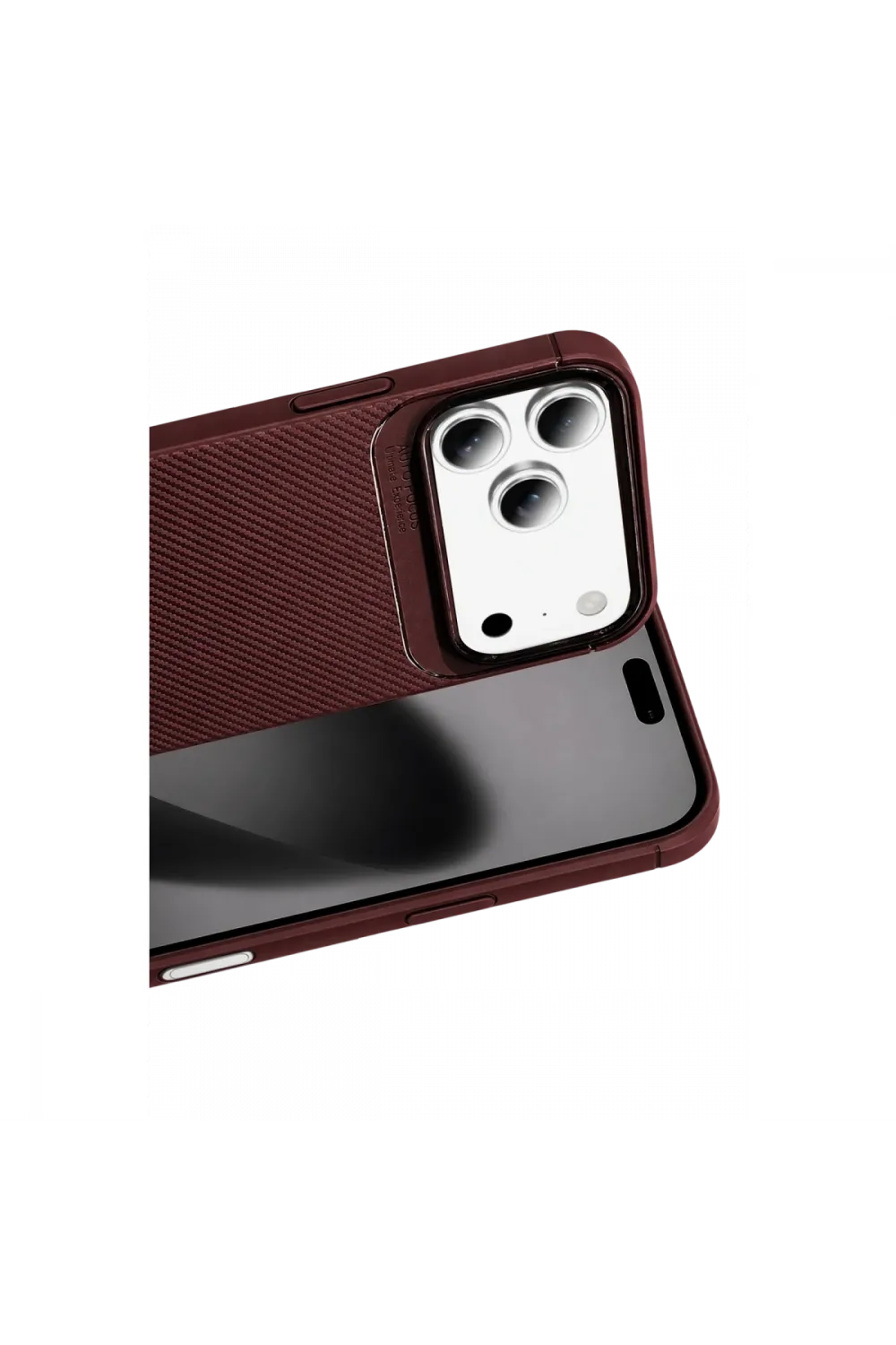 Newface Apple İphone 18 Pro Auto Focus Karbon Kapak - Bordo