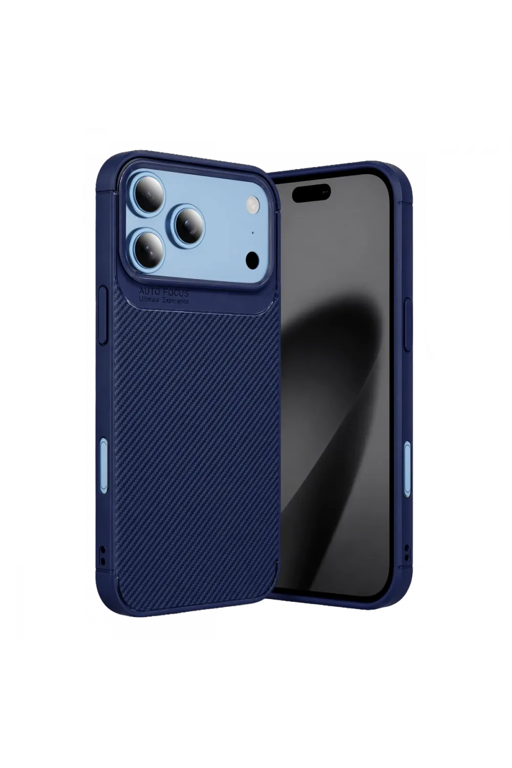 Newface Apple İphone 18 Pro Auto Focus Karbon Kapak - Lacivert
