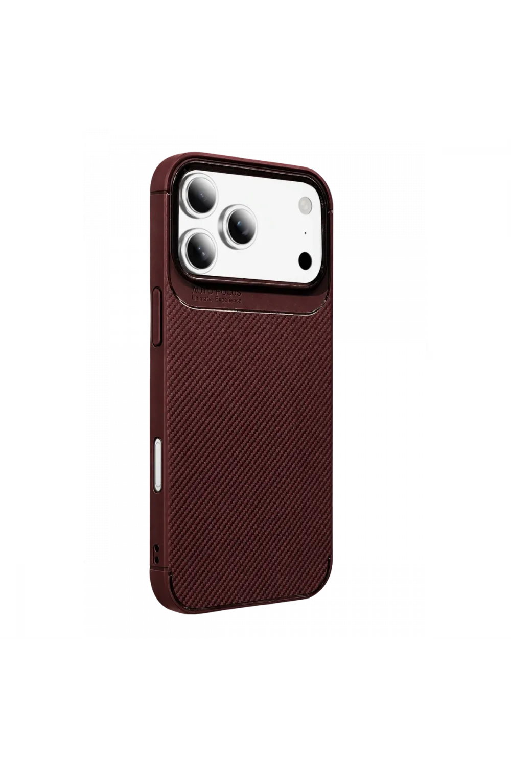 Newface Apple İphone 18 Pro Max Auto Focus Karbon Kapak - Bordo