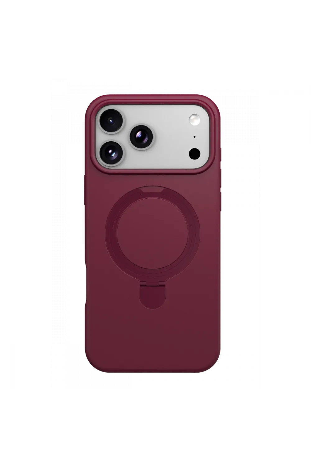 Newface Apple İphone 18 Pro Max Regal Magsafe Standlı Kapak - Bordo