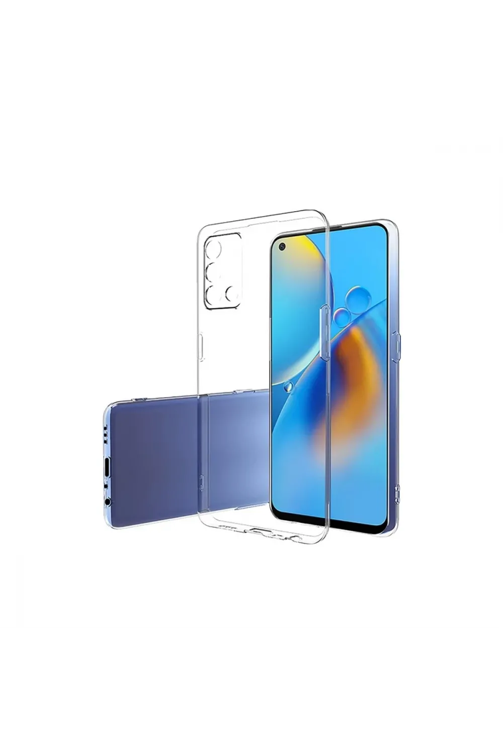 Newface Oppo A74 4g Kılıf Lüx Şeffaf Silikon