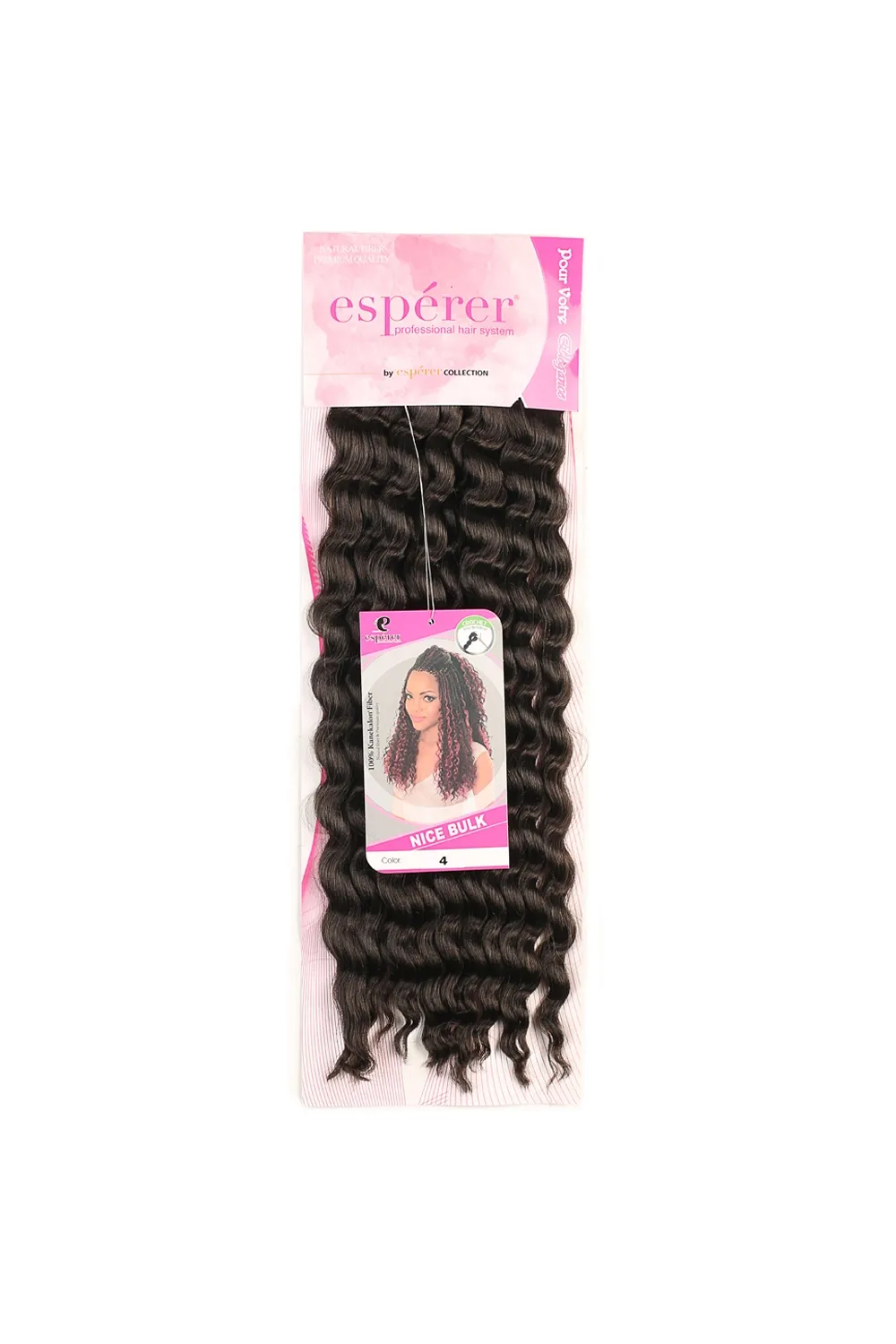 Nice Bulk Afro Su Dalgası Saç - Kahverengi