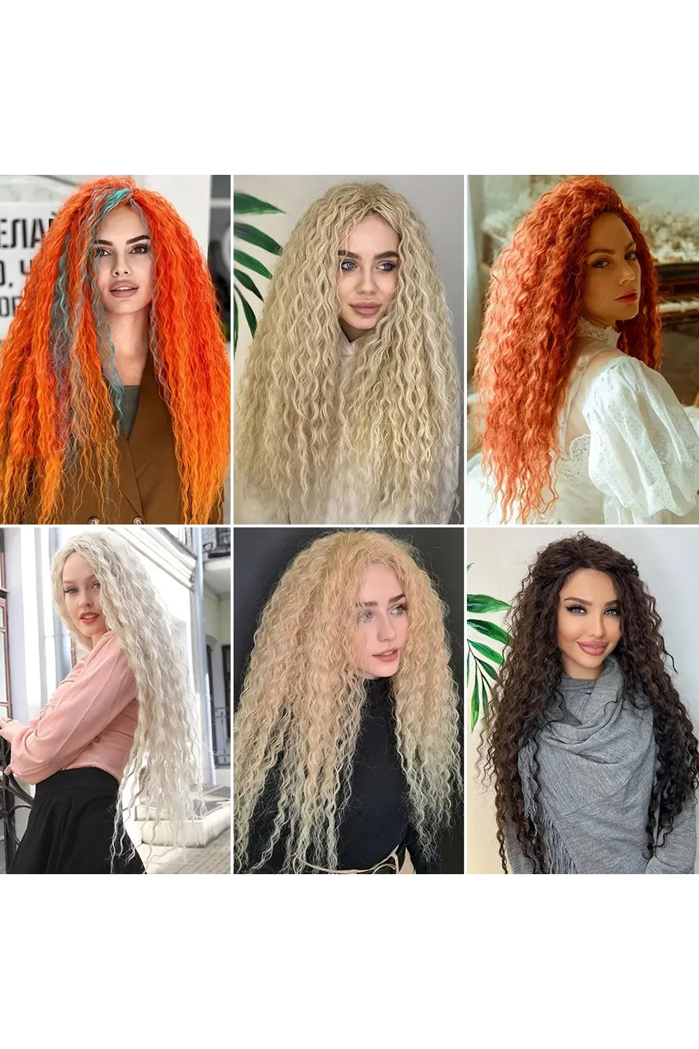 Nice Bulk Afro Su Dalgası Saç - Karamel