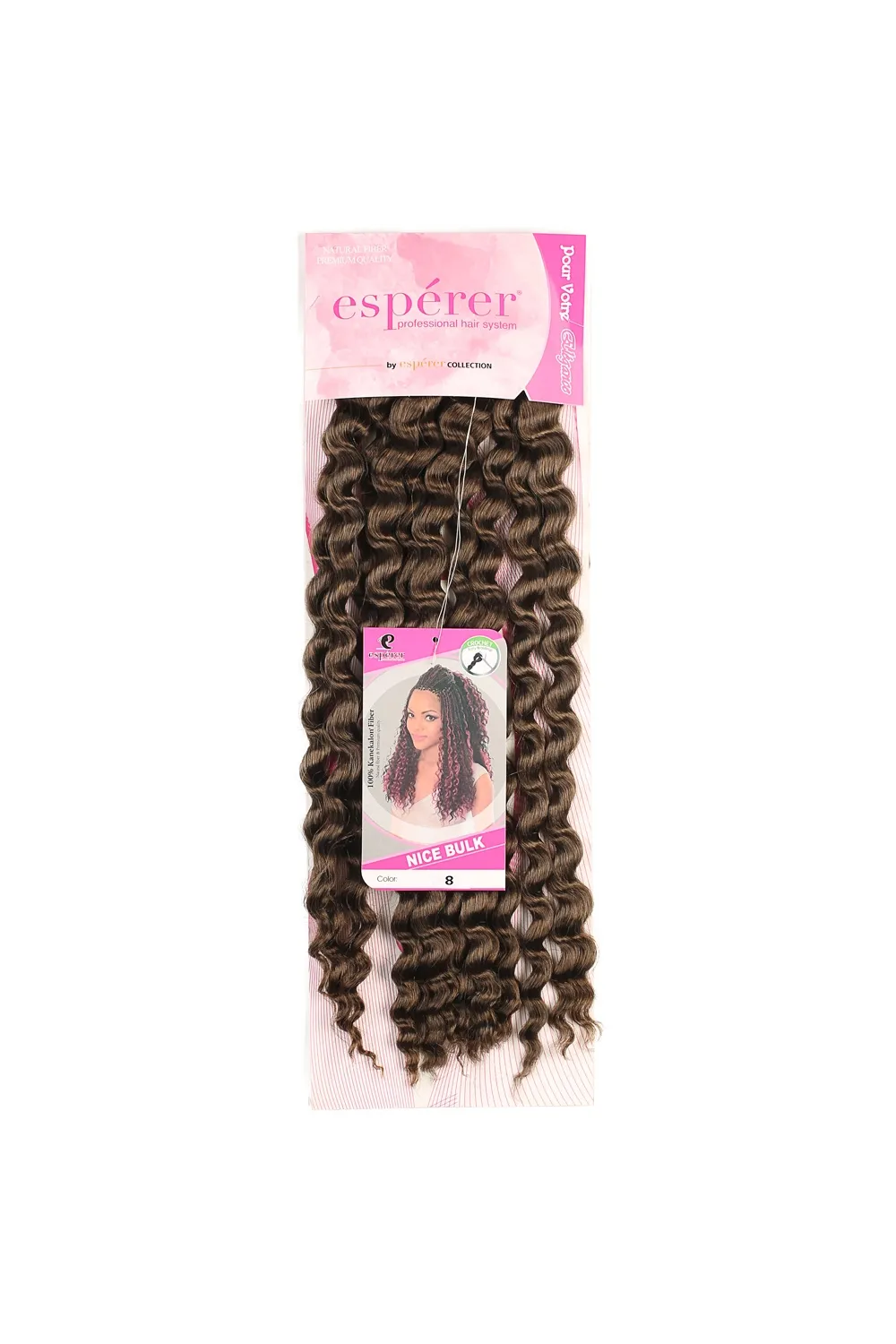 Nice Bulk Afro Su Dalgası Saç - Koyu Kumral