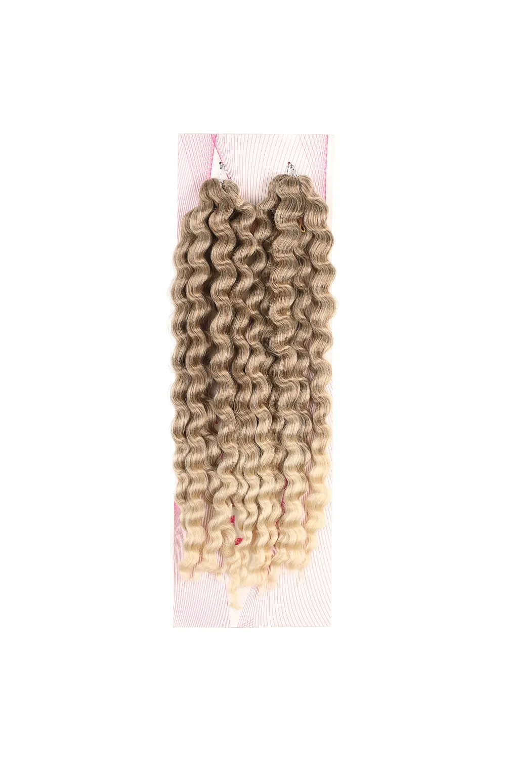 Nice Bulk Afro Su Dalgası Saç - Küllü Kumral / Platin Ombreli