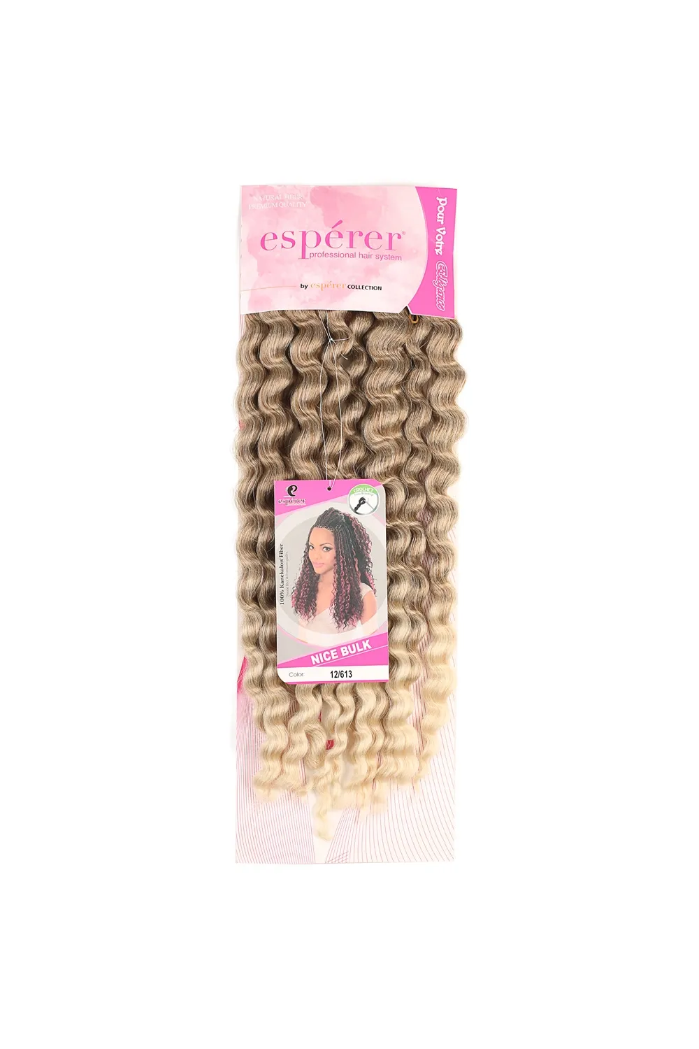 Nice Bulk Afro Su Dalgası Saç - Küllü Kumral / Platin Ombreli