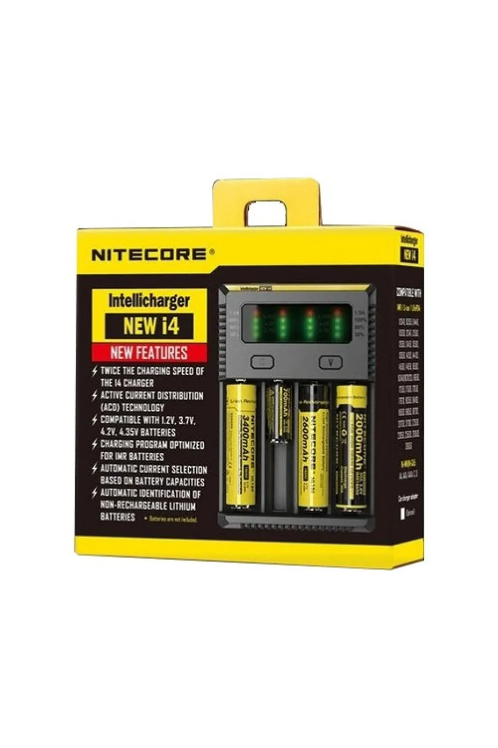 Nitecore New İ4 İntelli Charger Li-ion / NI-CD / NI-MH Pil Şarj Cihazı