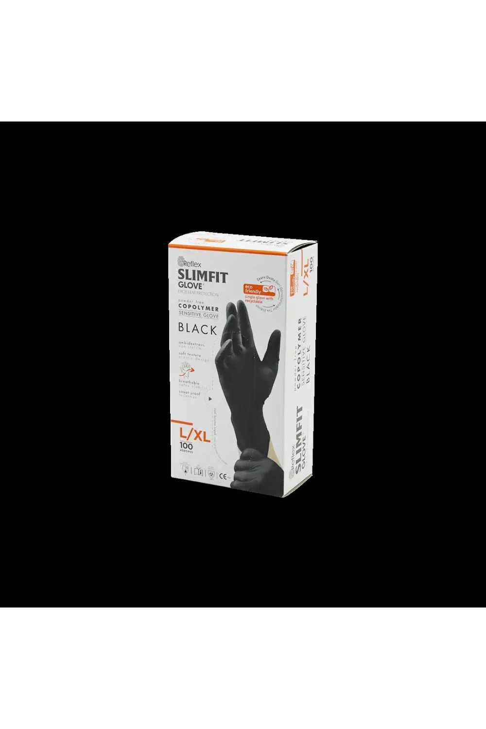 Nitril Muayene Eldiveni Siyah XL Pudrasız 100lü