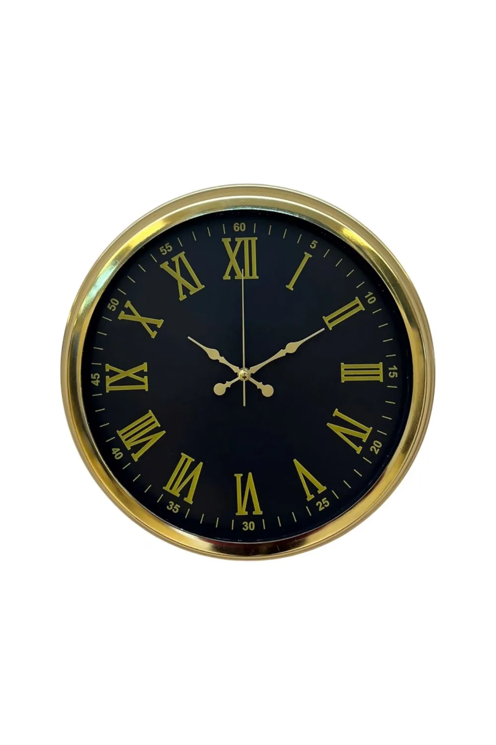 Noble Gold Black 40 Cm Metal Duvar Saati