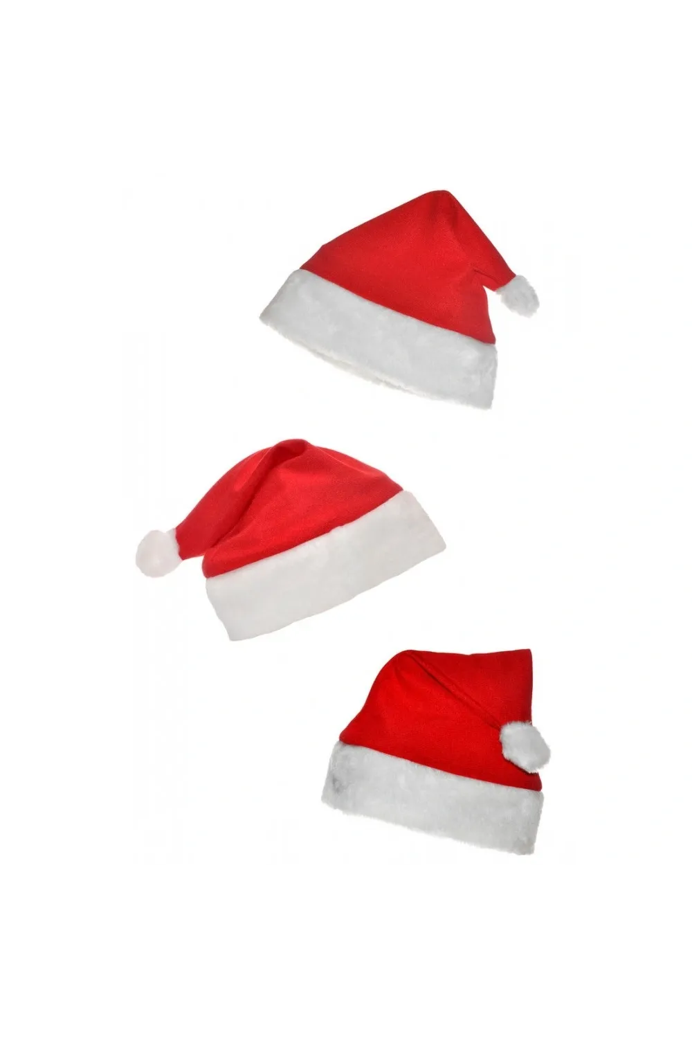 Noel Baba Şapkası 3 Adet Set