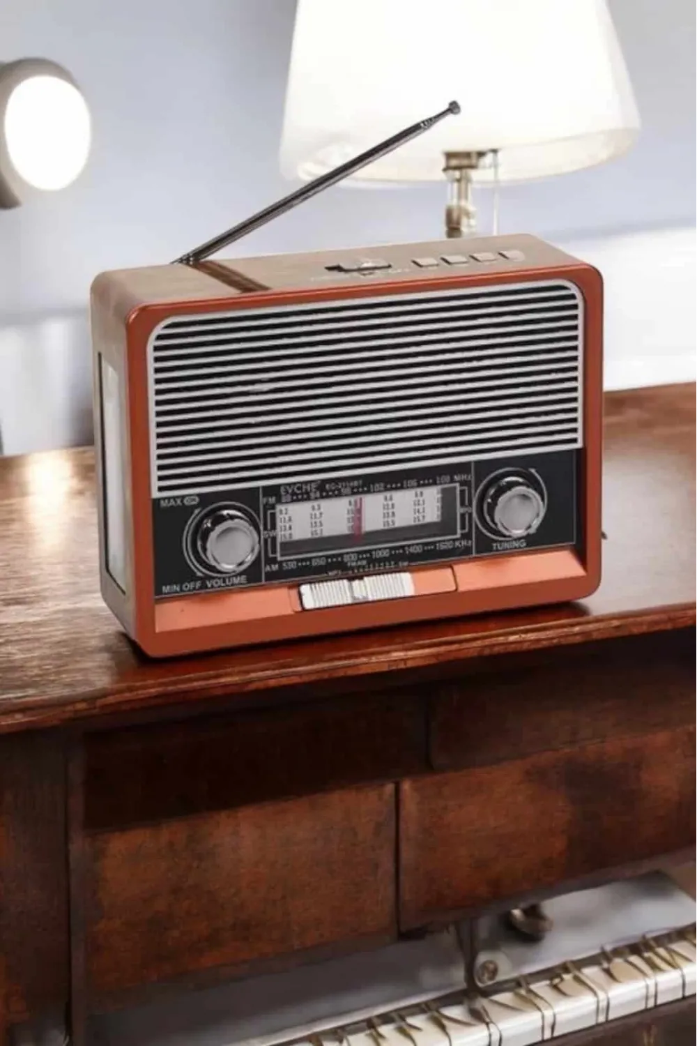Nostaljik Radyo Usb,aux Ve Sd Kart Girişli Bluetooth Bağlantılı
