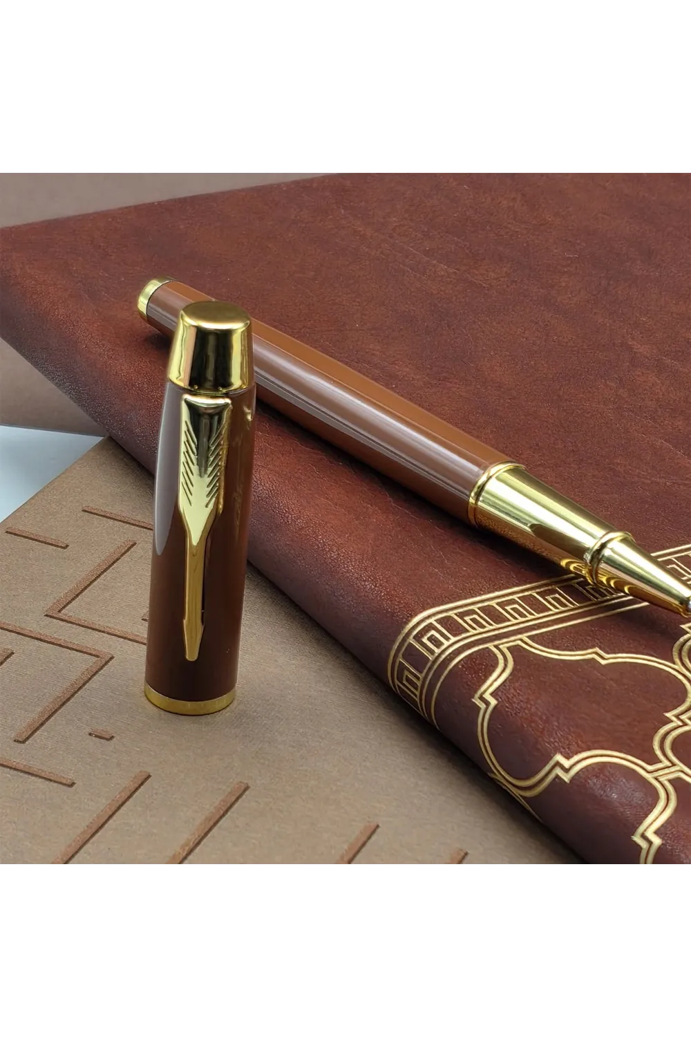 Öğretmenler Günü Hediyesi Kutulu Deri Defter Kalem Seti