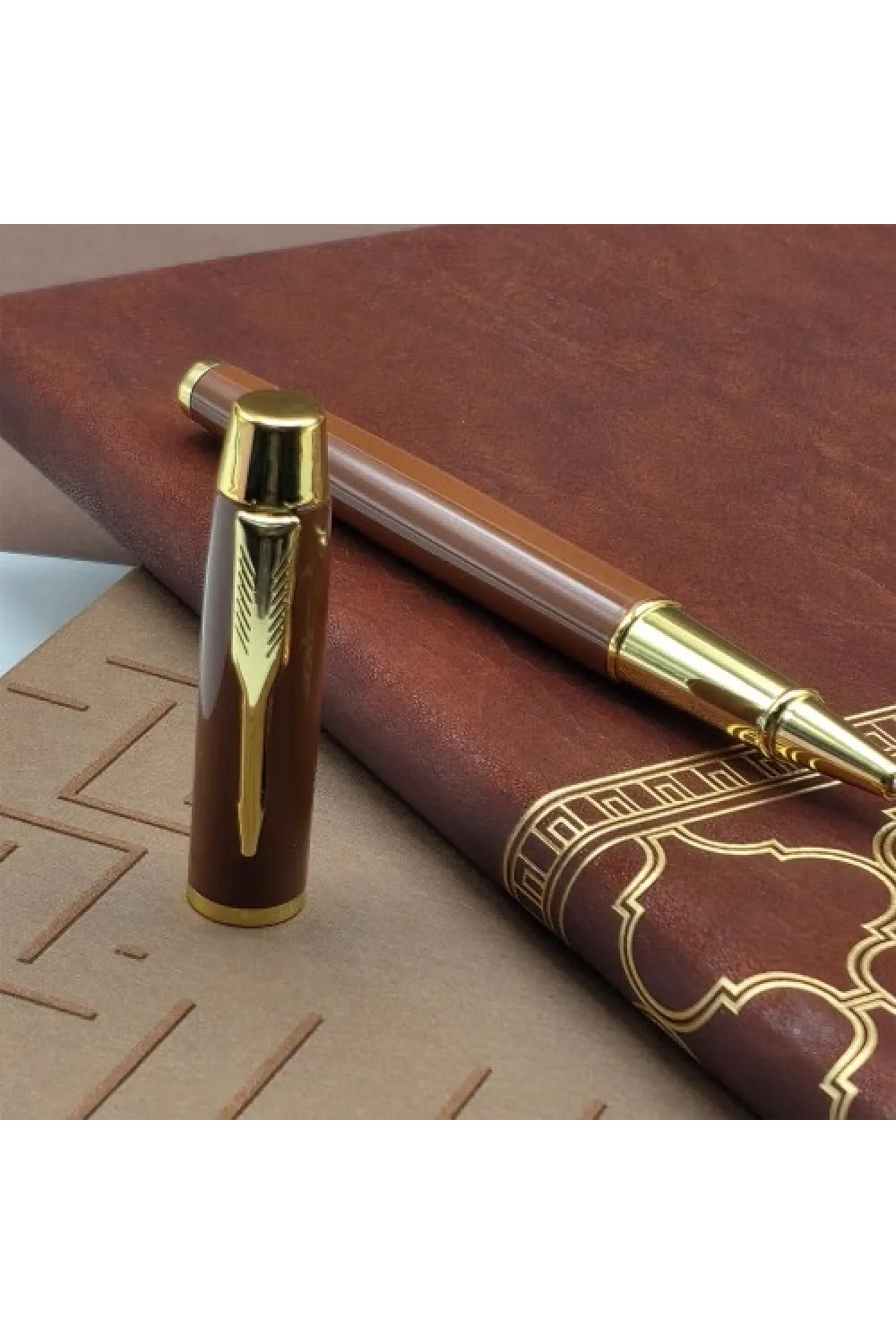 Öğretmenler Günü Hediyesi Kutulu Deri Defter Kalem Seti