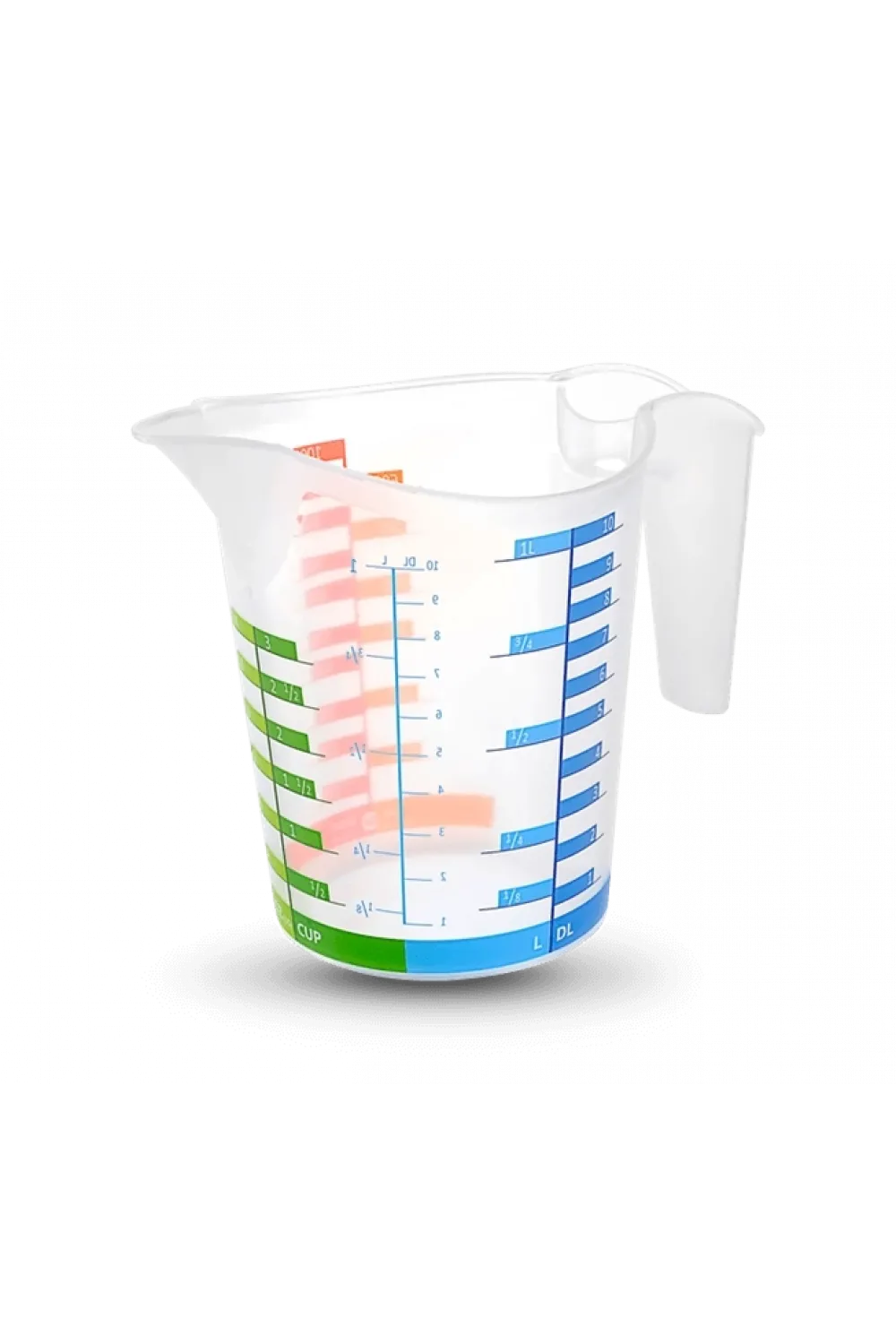 Ölçü Kabı Dereceli Renkli 1000 Ml