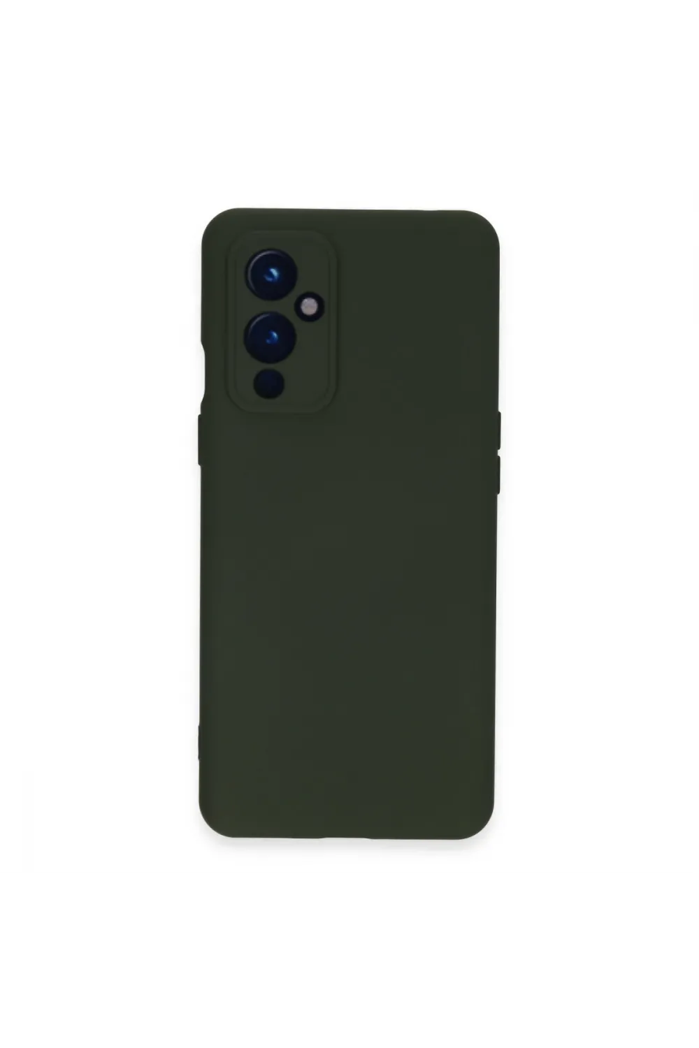 One Plus 9 Kılıf Nano İçi Kadife Silikon - Koyu Yeşil