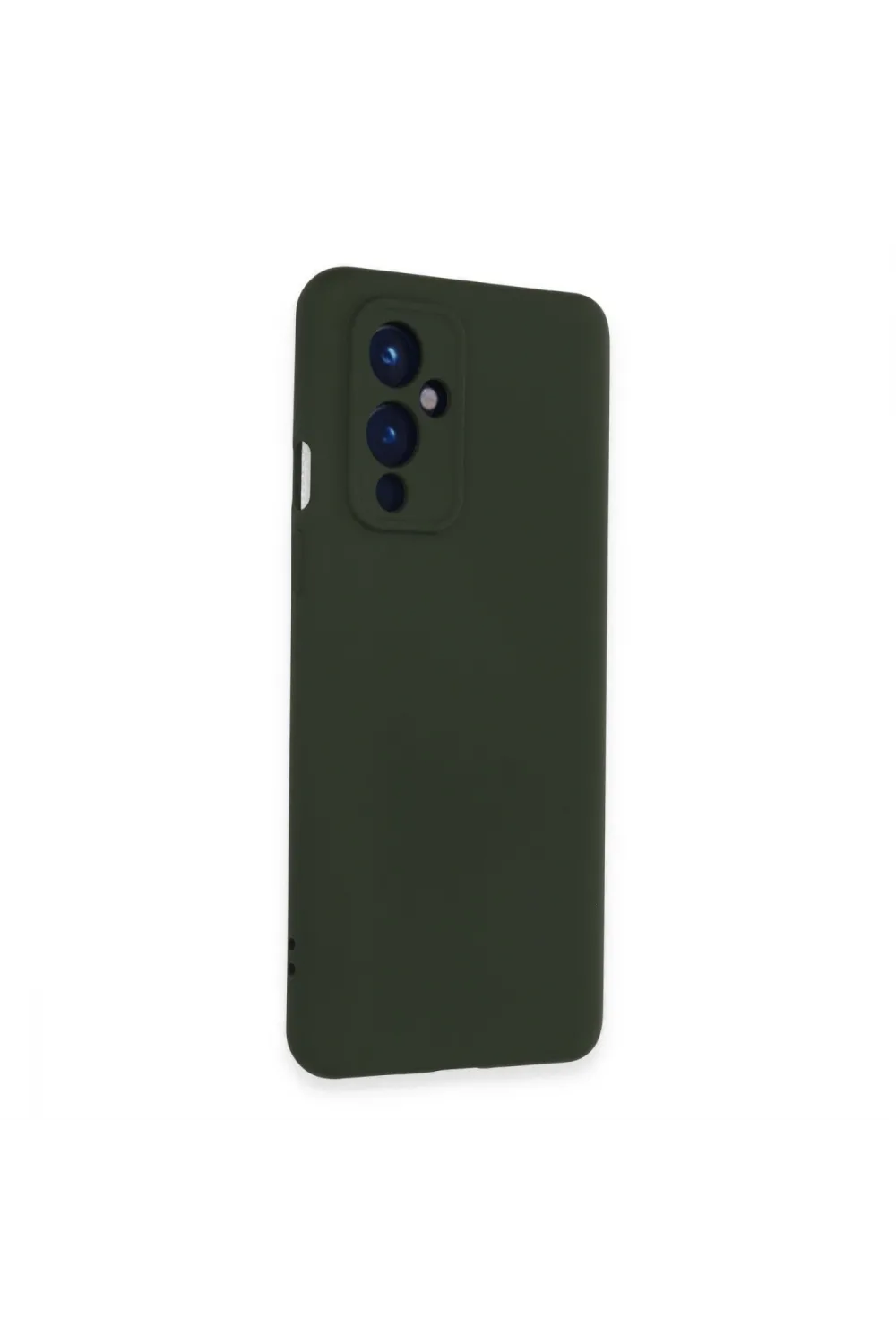 One Plus 9 Kılıf Nano İçi Kadife Silikon - Koyu Yeşil