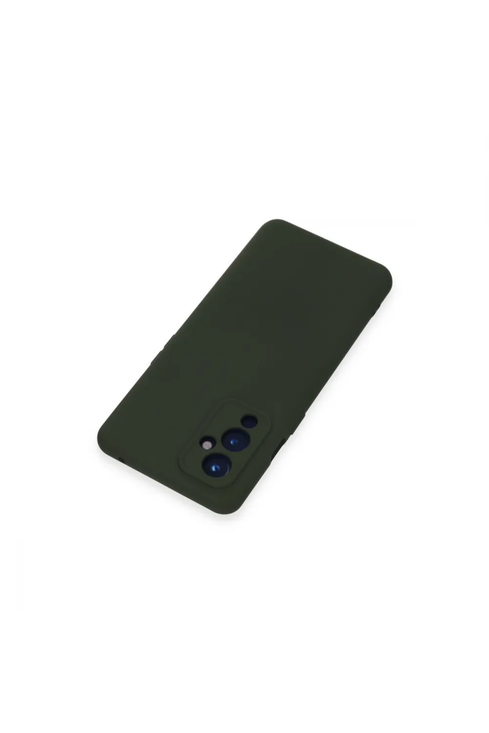 One Plus 9 Kılıf Nano İçi Kadife Silikon - Koyu Yeşil