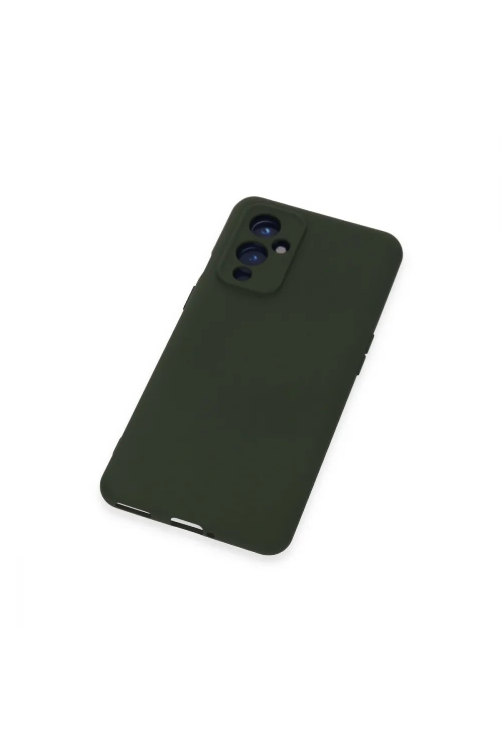 One Plus 9 Kılıf Nano İçi Kadife Silikon - Koyu Yeşil
