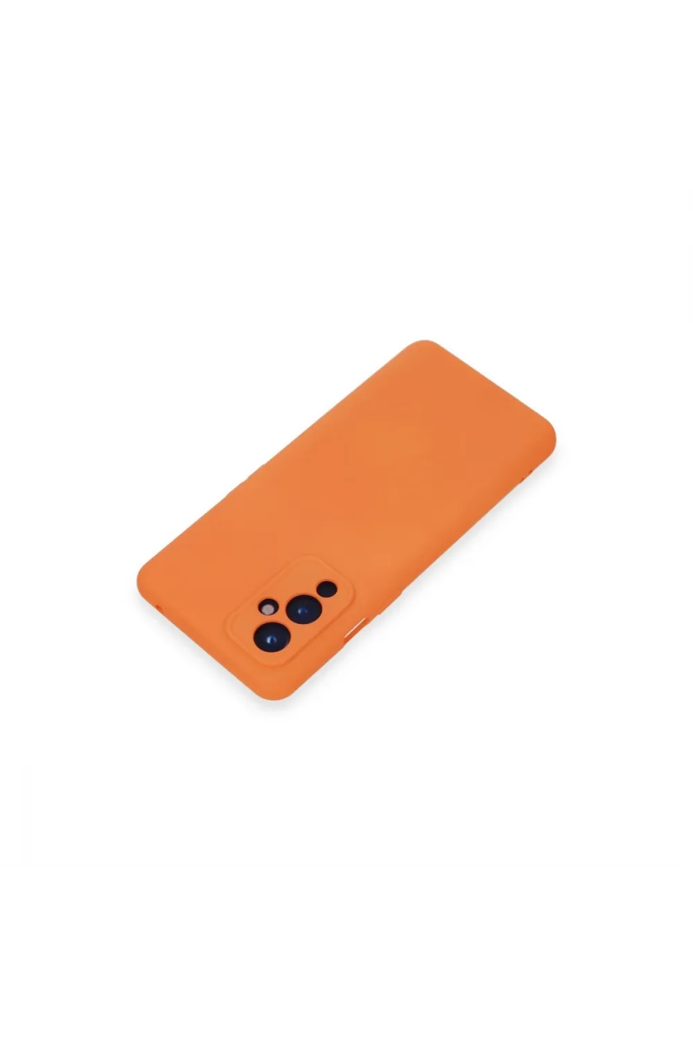 One Plus 9 Kılıf Nano İçi Kadife Silikon - Turuncu