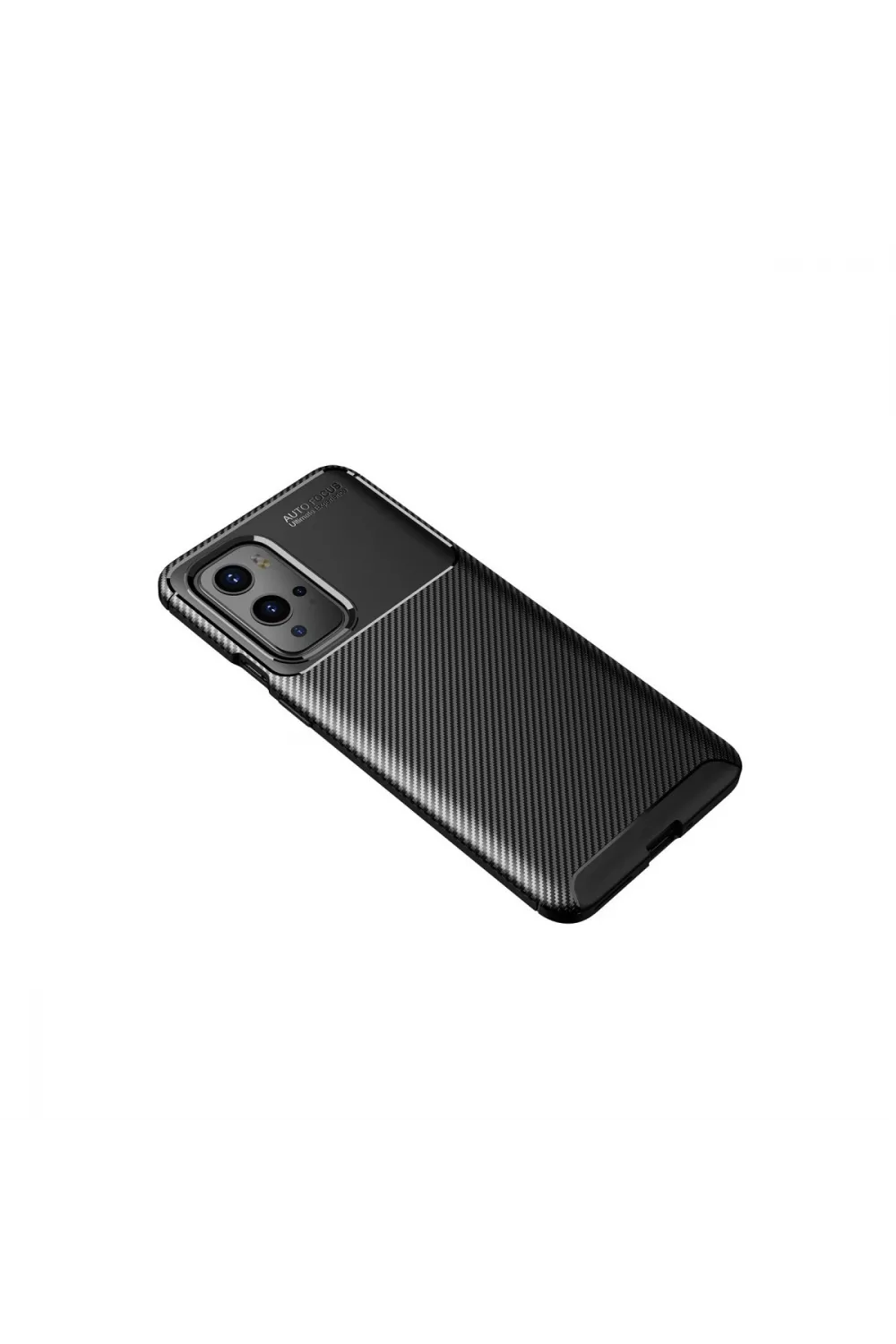 One Plus 9 Pro Kılıf Auto Focus Karbon Kapak - Siyah
