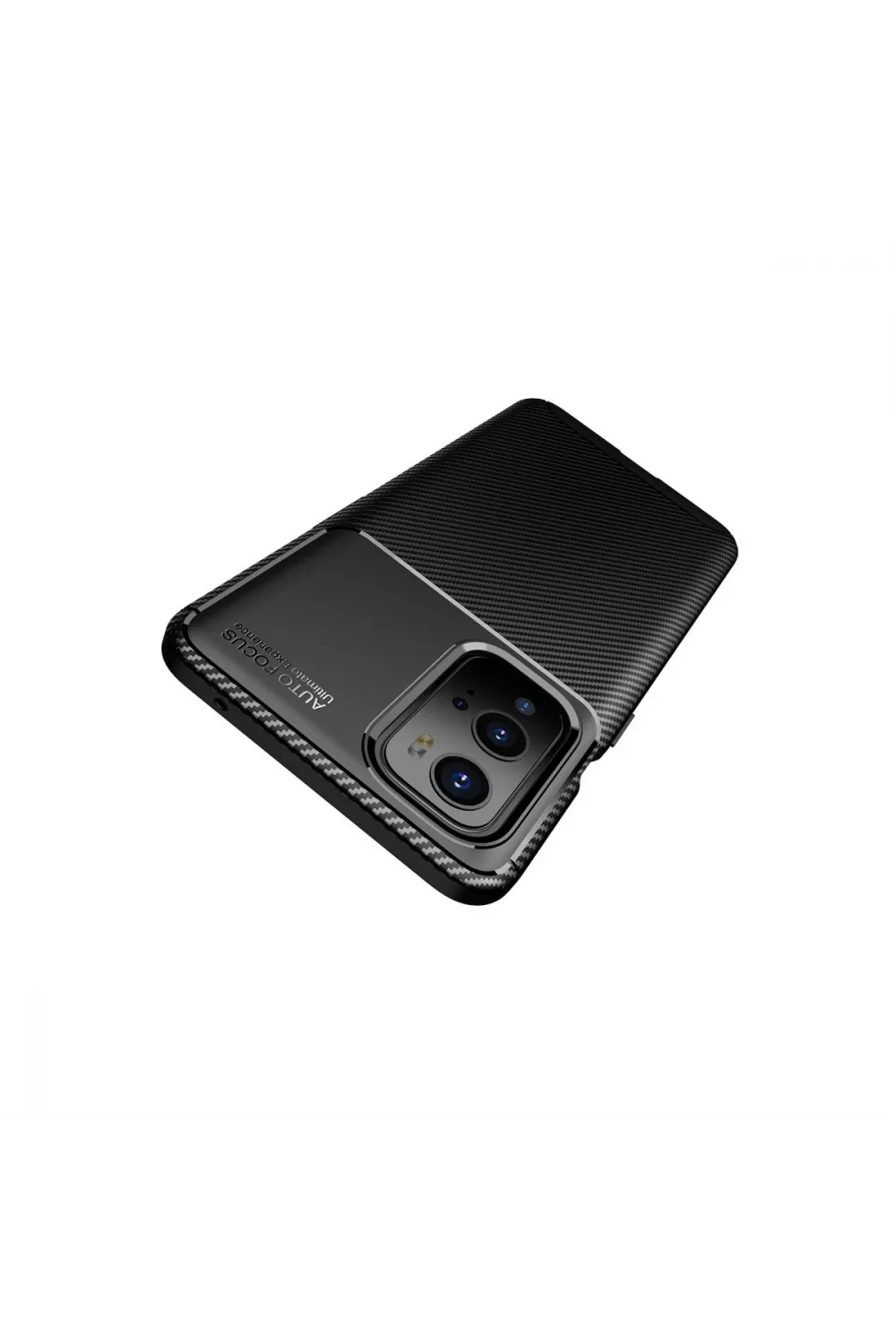 One Plus 9 Pro Kılıf Auto Focus Karbon Kapak - Siyah