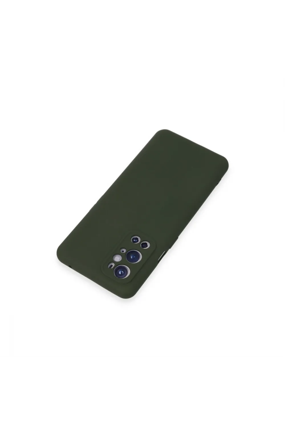 One Plus 9 Pro Kılıf Nano İçi Kadife Silikon - Koyu Yeşil