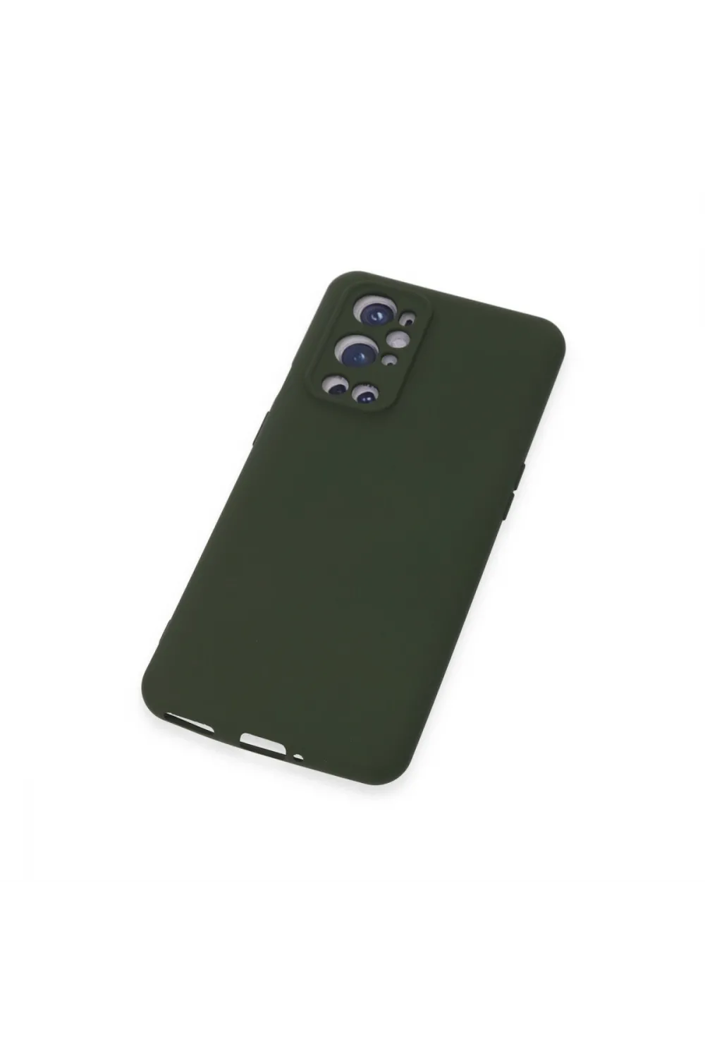 One Plus 9 Pro Kılıf Nano İçi Kadife Silikon - Koyu Yeşil