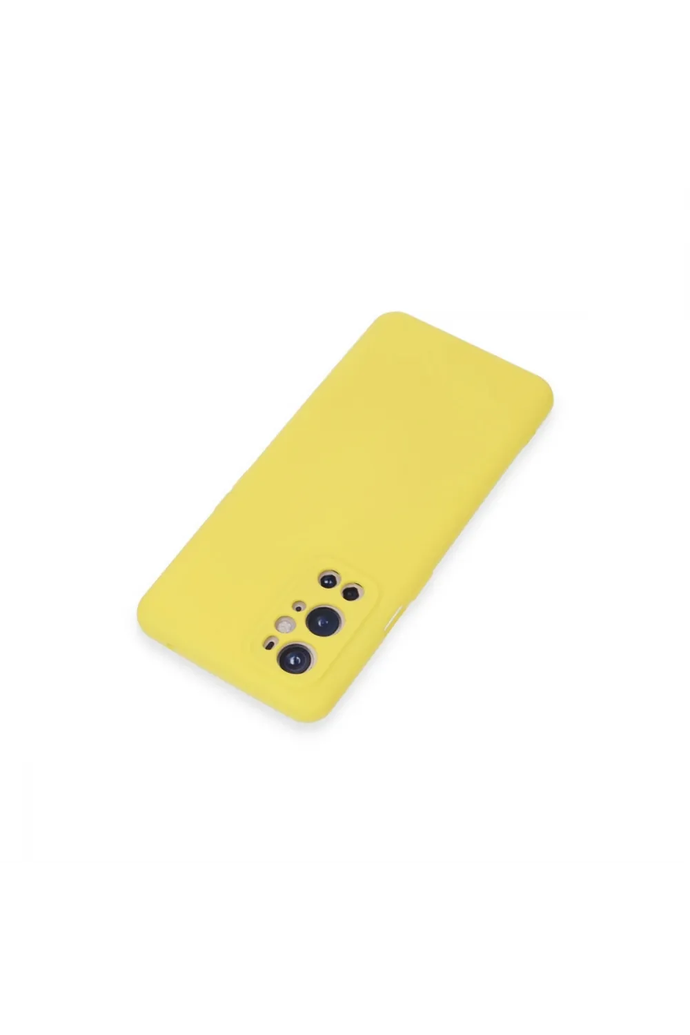 One Plus 9 Pro Kılıf Nano İçi Kadife Silikon - Sarı