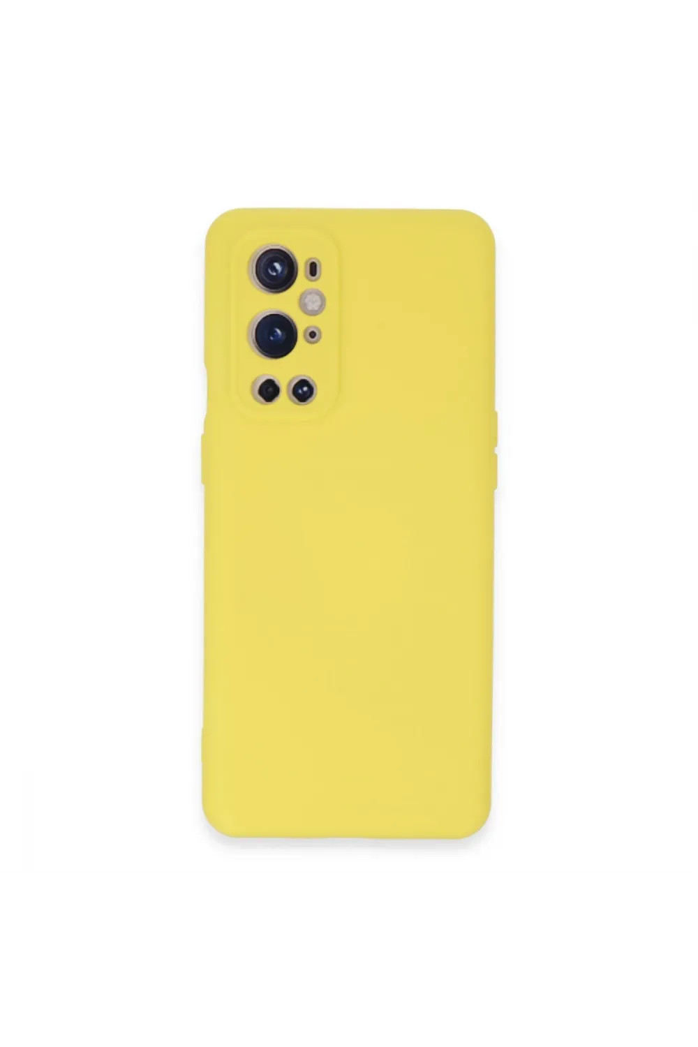 One Plus 9 Pro Kılıf Nano İçi Kadife Silikon - Sarı