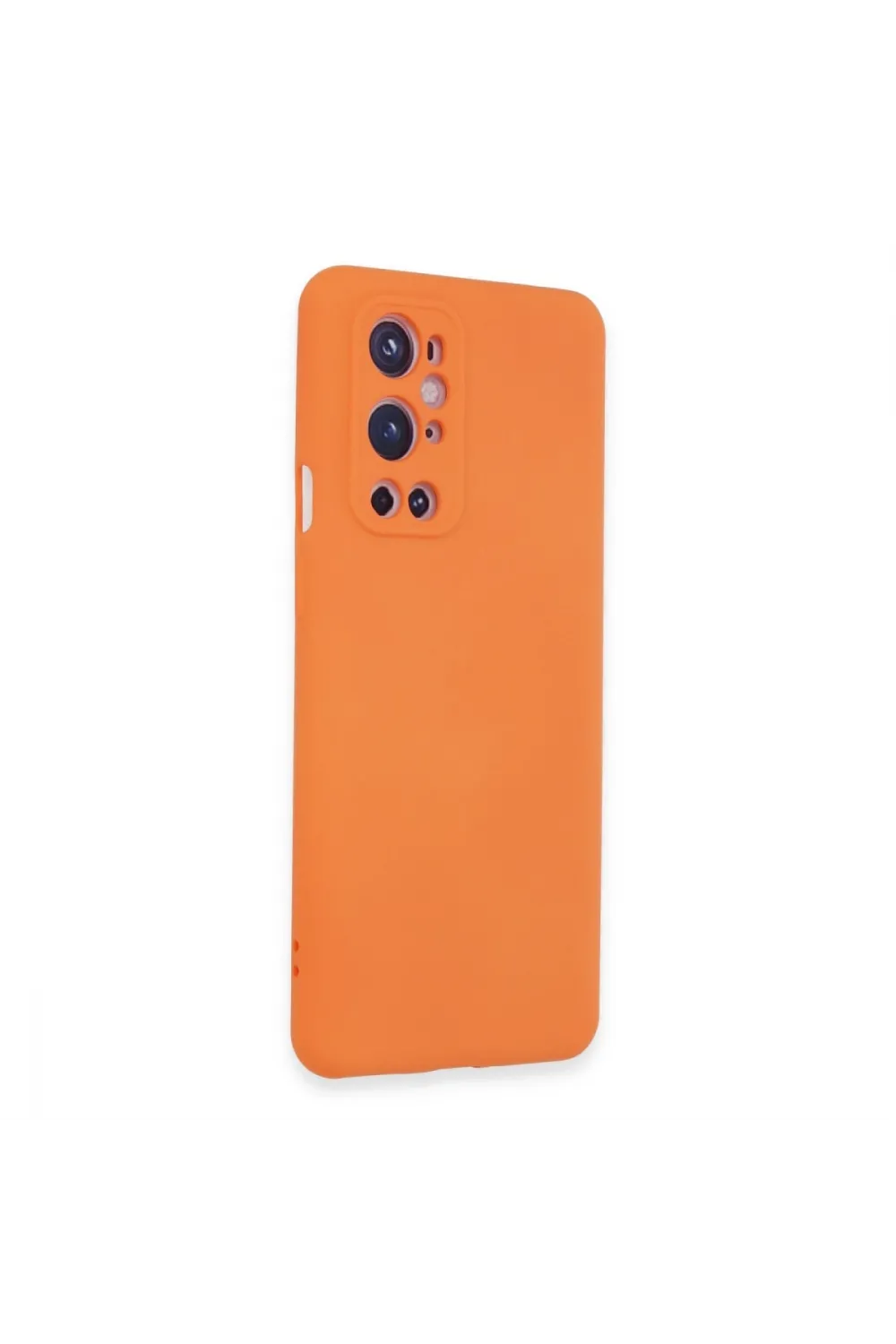 One Plus 9 Pro Kılıf Nano İçi Kadife Silikon - Turuncu