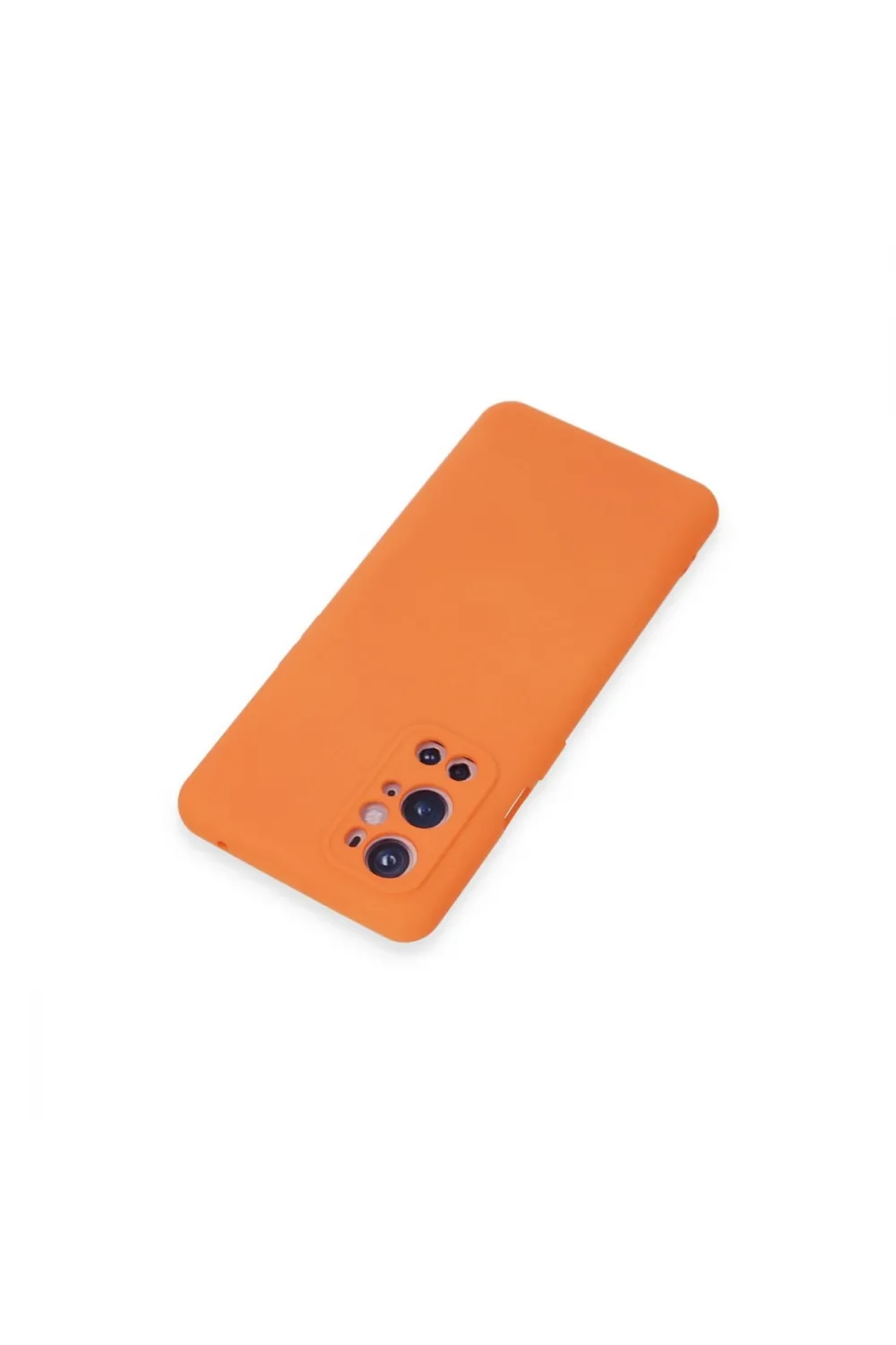 One Plus 9 Pro Kılıf Nano İçi Kadife Silikon - Turuncu
