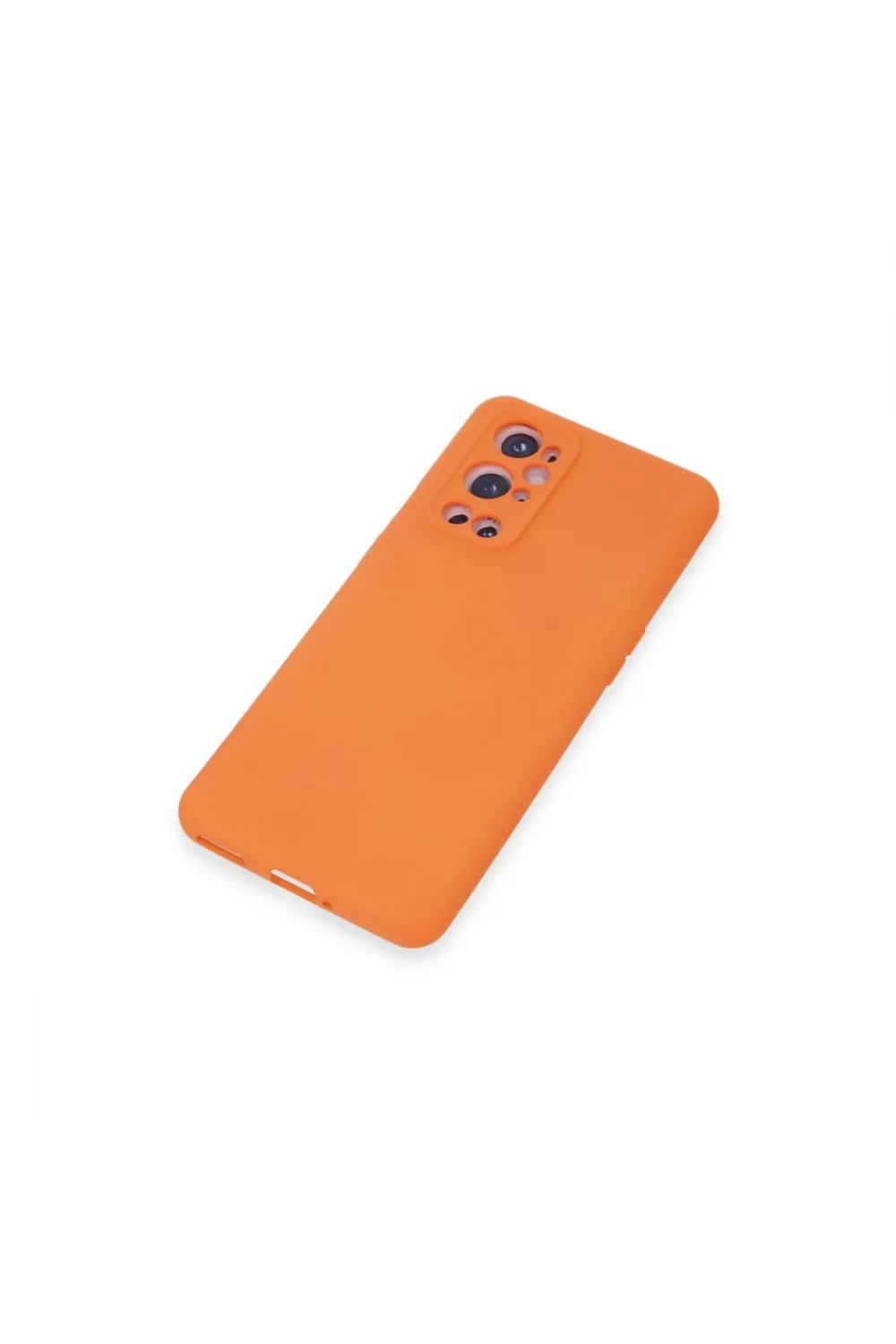 One Plus 9 Pro Kılıf Nano İçi Kadife Silikon - Turuncu