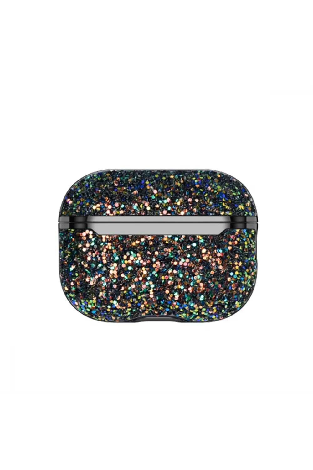 Onegif Apple Airpods 3 (3.nesil) Bright Simli Airpods Kapak - Siyah