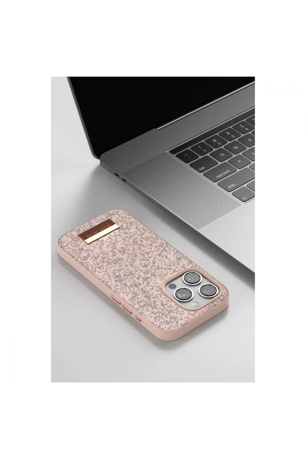 Onegif Apple İphone 14 Bright Simli Kapak - Pembe