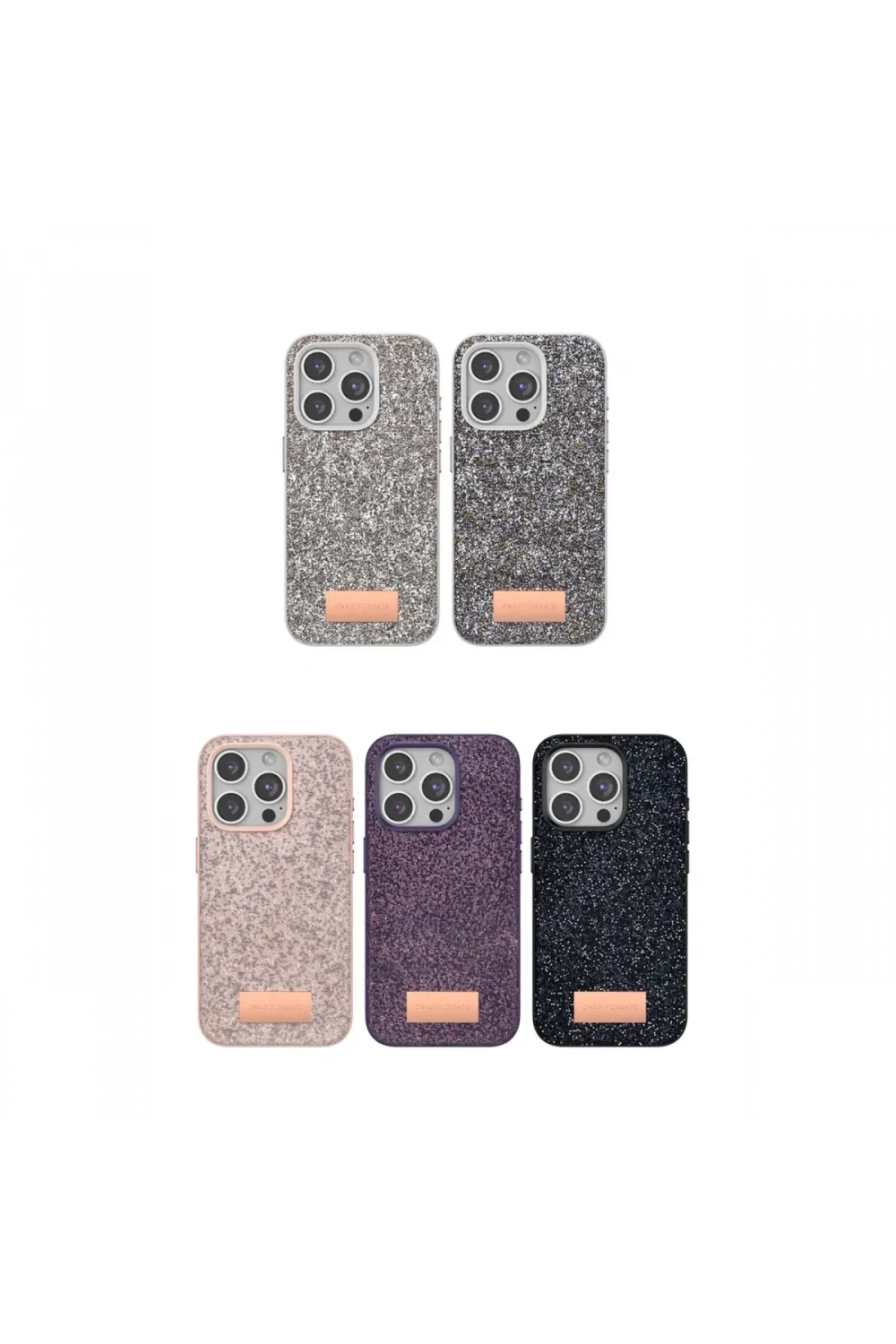 Onegif Apple iPhone 14 Pro Bright Simli Kapak - Pembe
