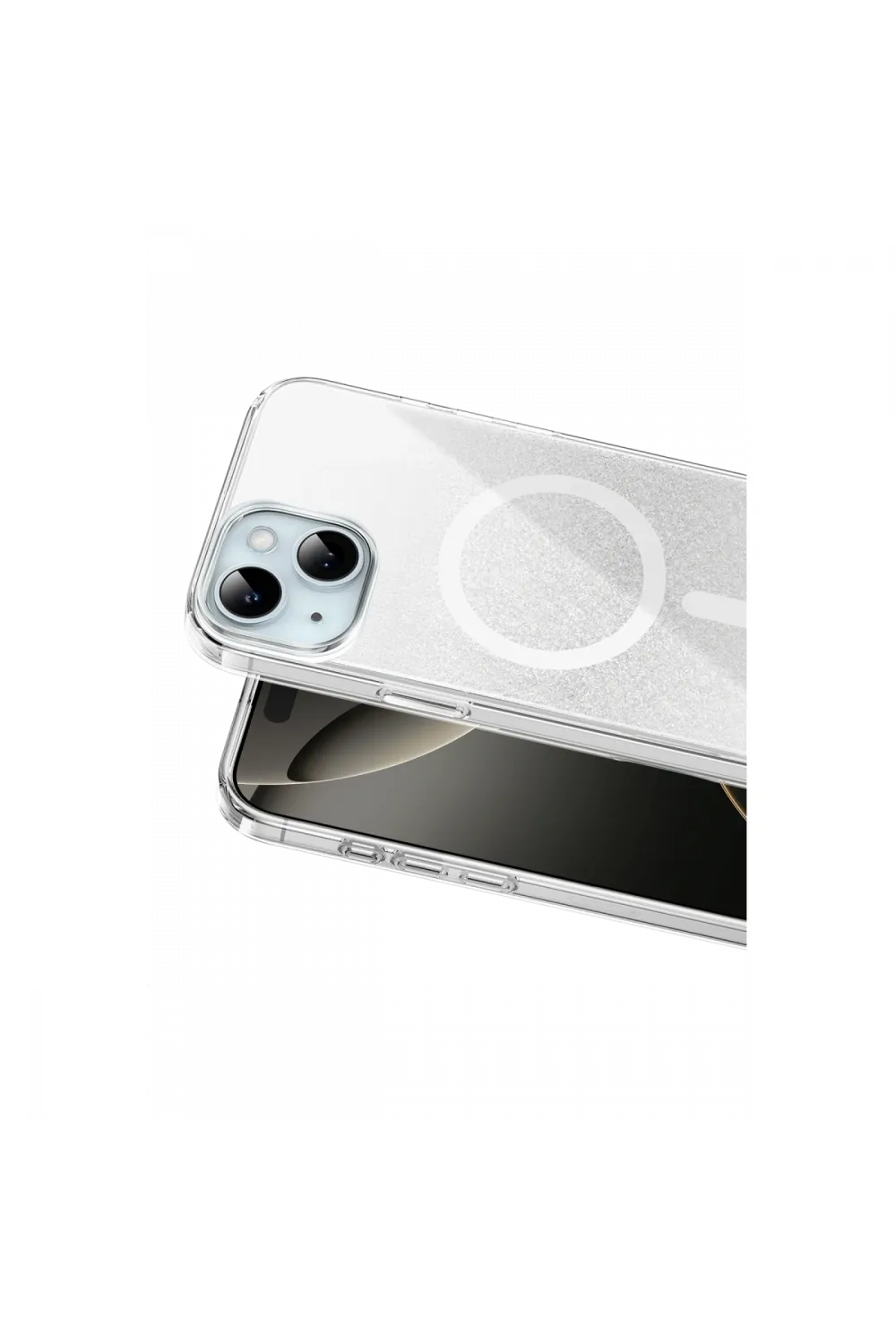 Onegif Apple İphone 14 Sora Simli Magsafe Kapak - Beyaz