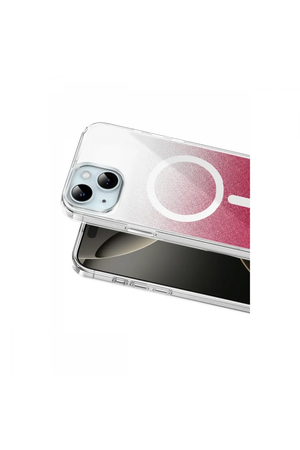 Onegif Apple İphone 14 Sora Simli Magsafe Kapak - Kırmızı