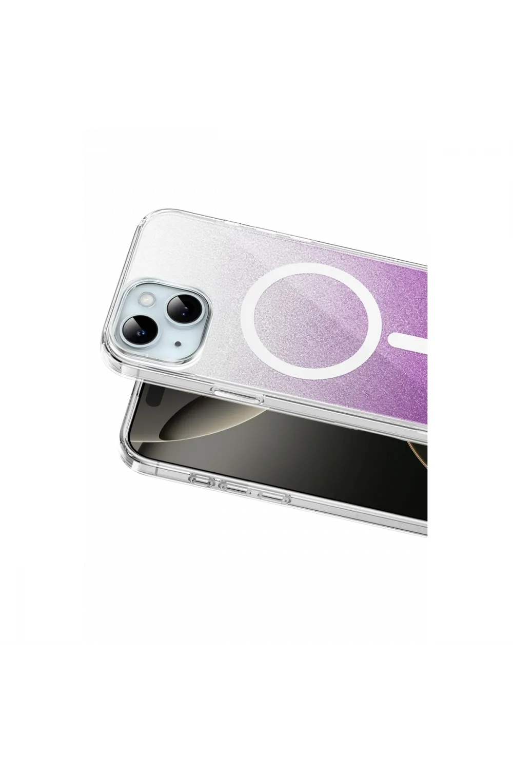 Onegif Apple İphone 14 Sora Simli Magsafe Kapak - Mor