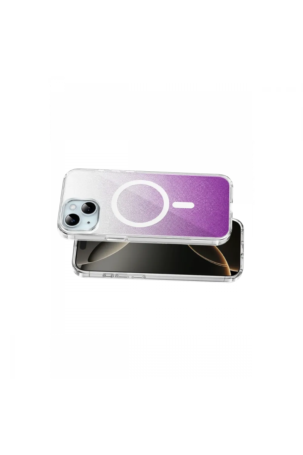 Onegif Apple İphone 14 Sora Simli Magsafe Kapak - Mor