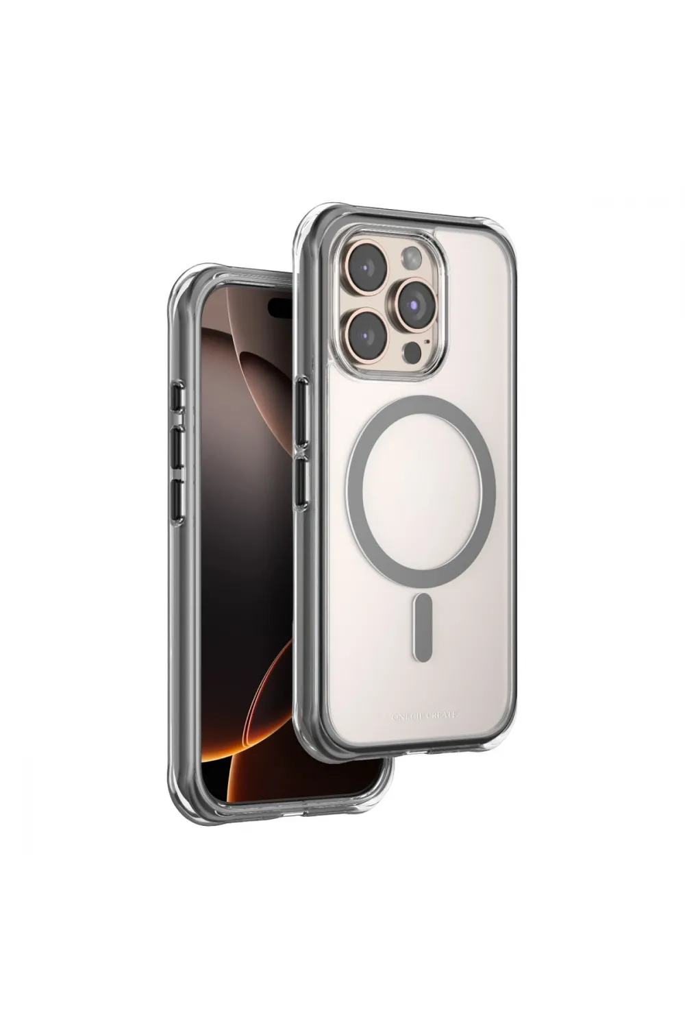 Onegif Apple İphone 15 Pro Max Hulk Magsafe Kapak - Siyah
