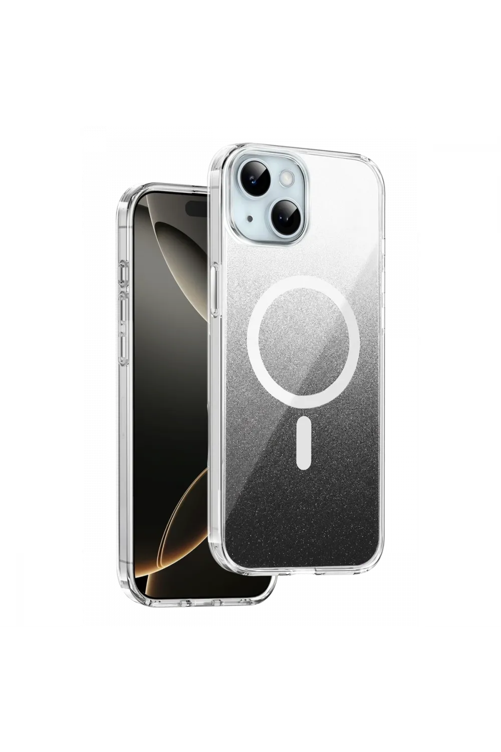 Onegif Apple İphone 15 Sora Simli Magsafe Kapak - Siyah