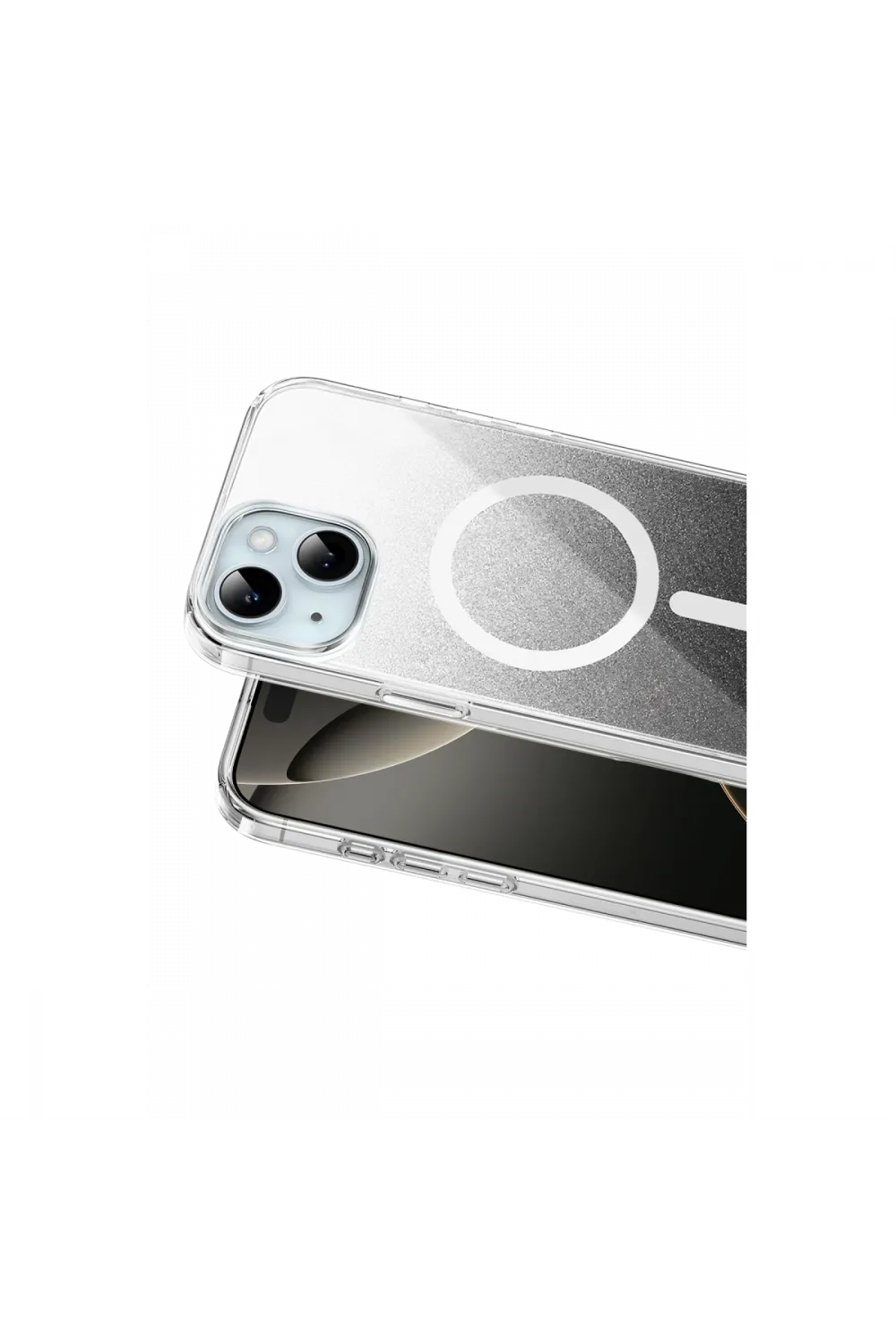 Onegif Apple İphone 15 Sora Simli Magsafe Kapak - Siyah
