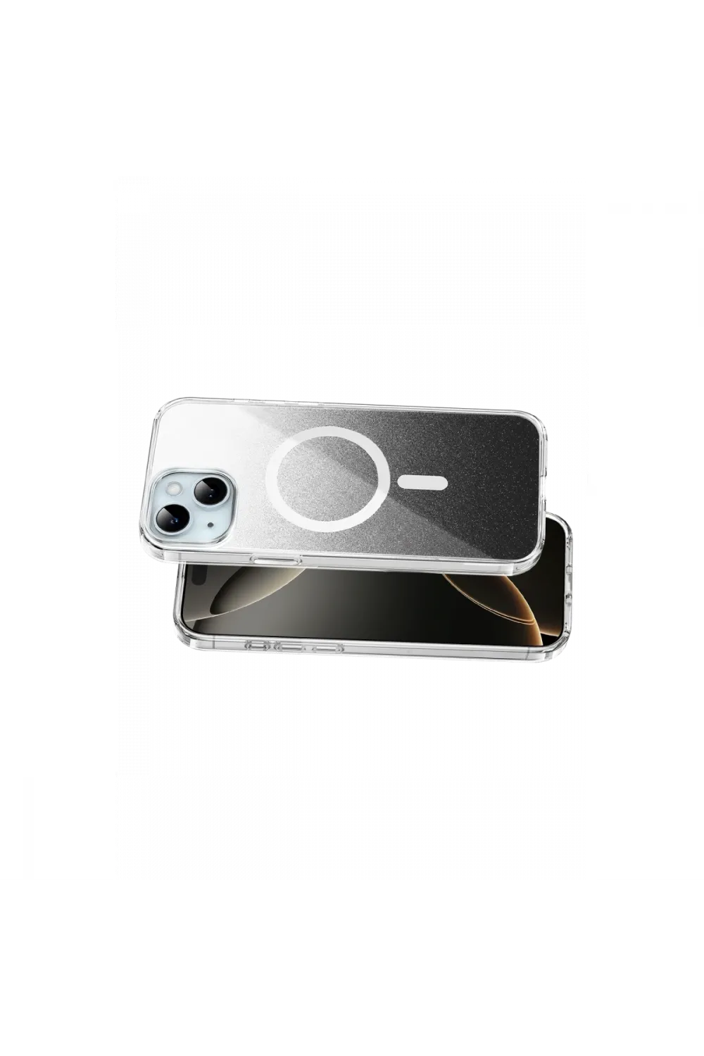 Onegif Apple İphone 15 Sora Simli Magsafe Kapak - Siyah