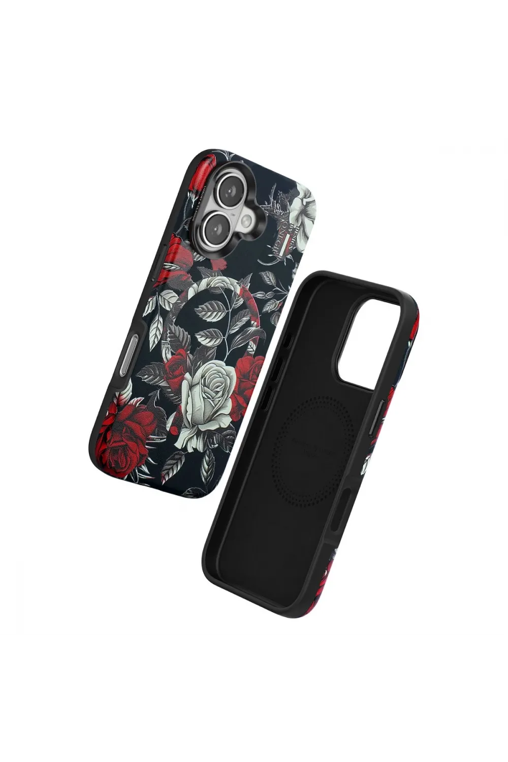 Onegif Apple İphone 16 Flower Series Magsafe Kapak - Siyah