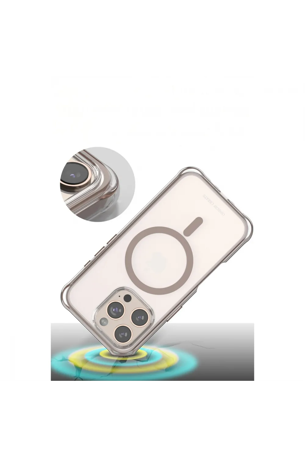 Onegif Apple İphone 16 Pro Hulk Magsafe Kapak - Siyah