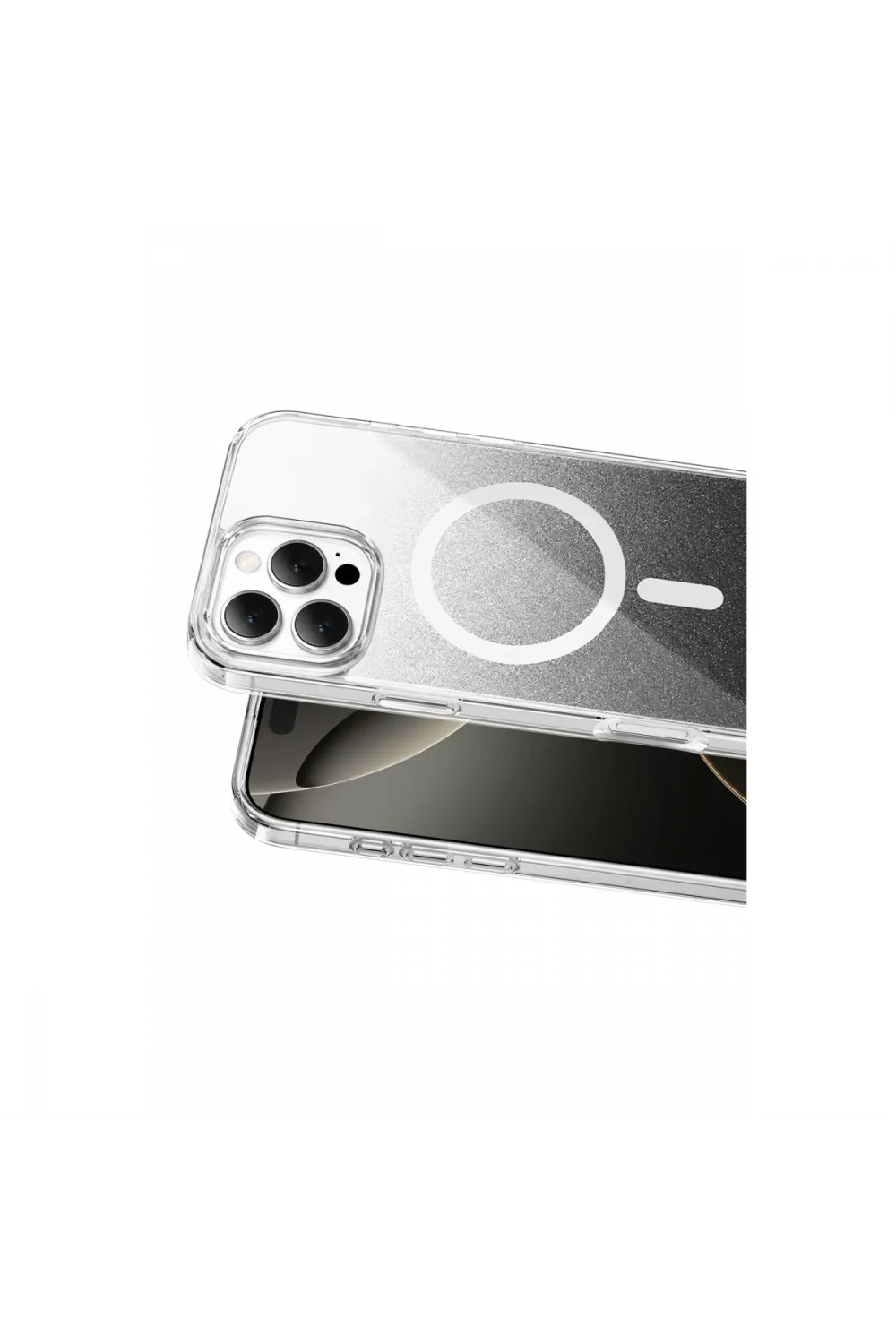 Onegif Apple İphone 16 Pro Max Sora Simli Magsafe Kapak - Siyah